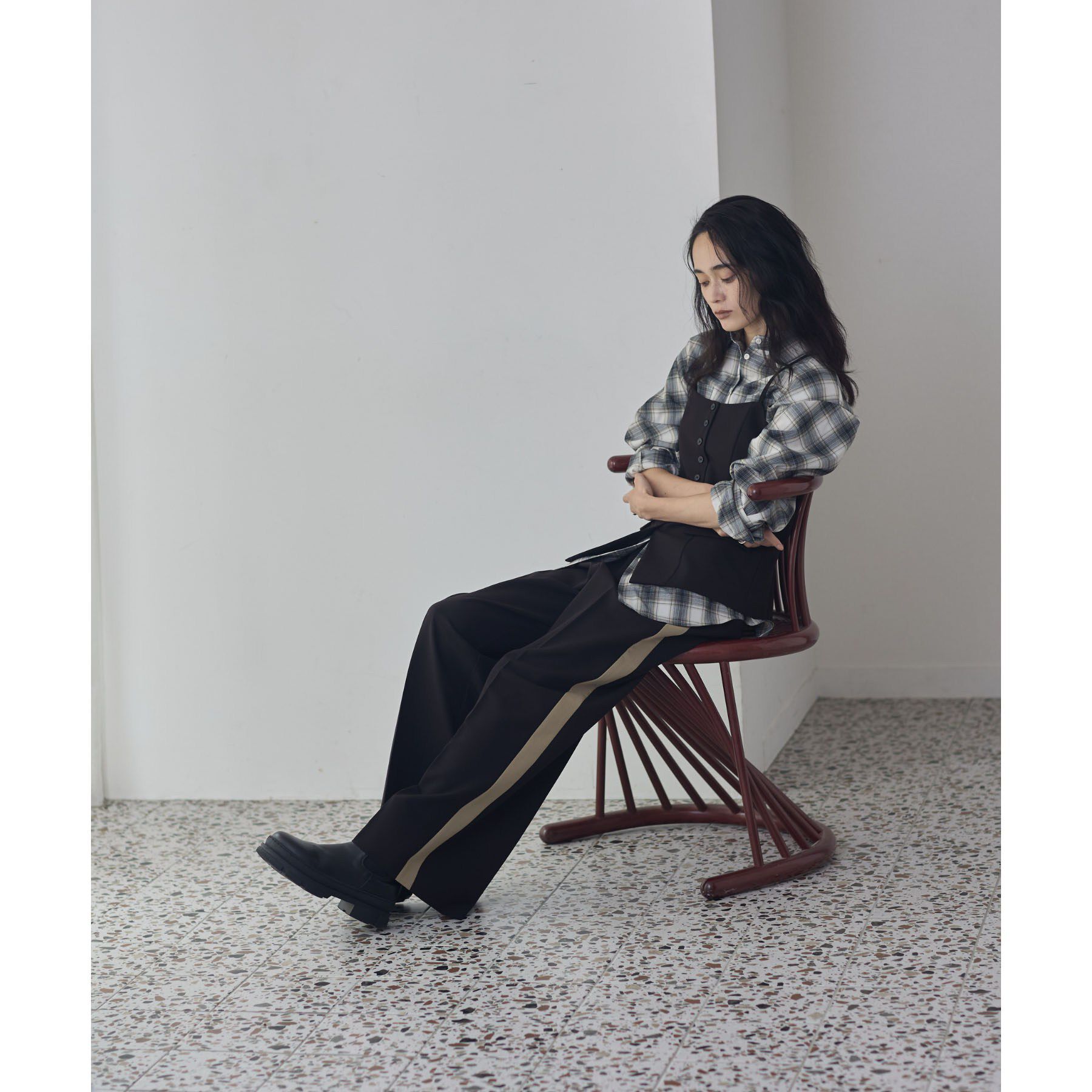 GALLEST「Comfy Slacks｜イージーサイドラインワイドパンツ」|その他|
