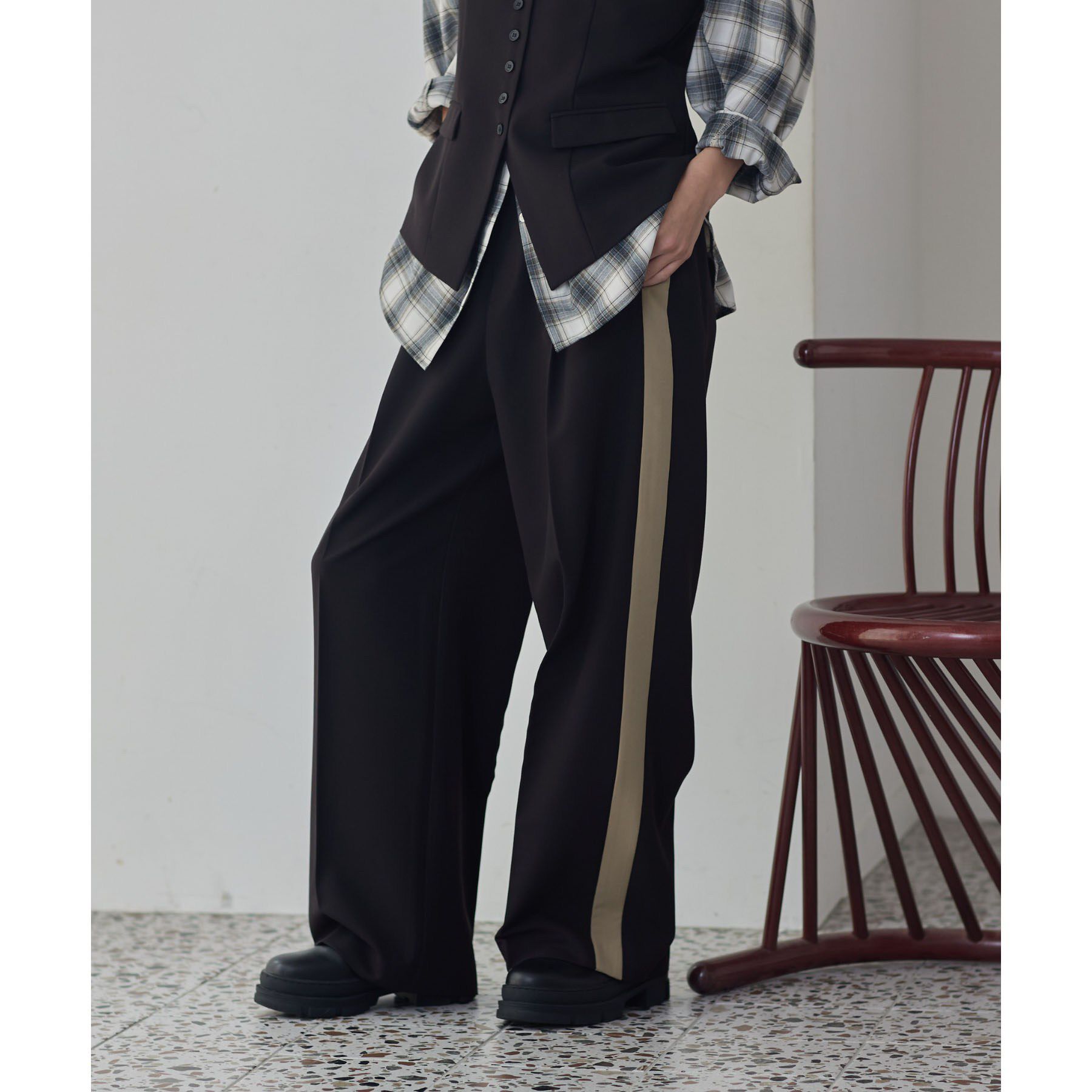 GALLEST「Comfy Slacks｜イージーサイドラインワイドパンツ」|その他|