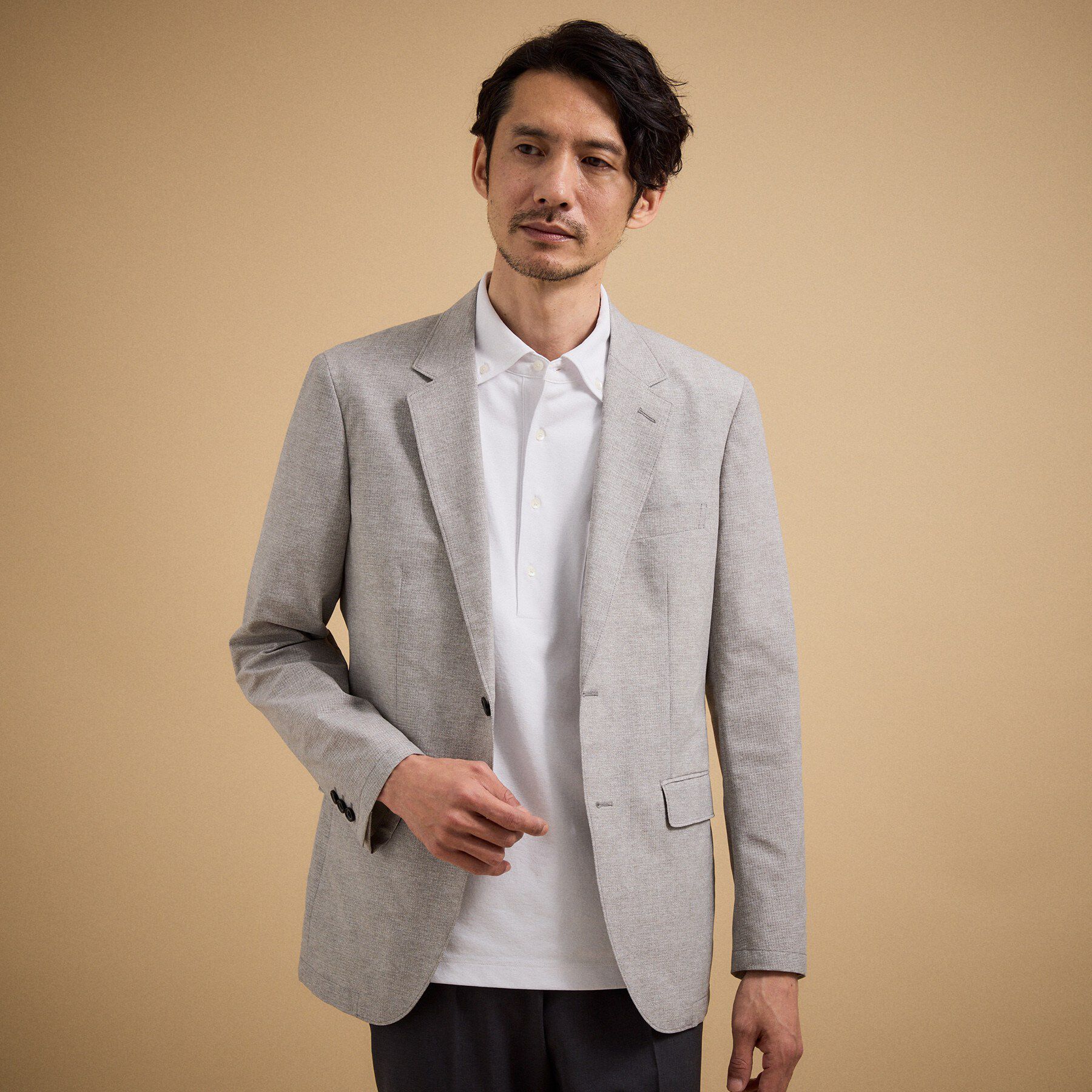 TAKEO KIKUCHI「【汗染み軽減/接触冷感】ビズ ポロシャツ」|ポロシャツ|