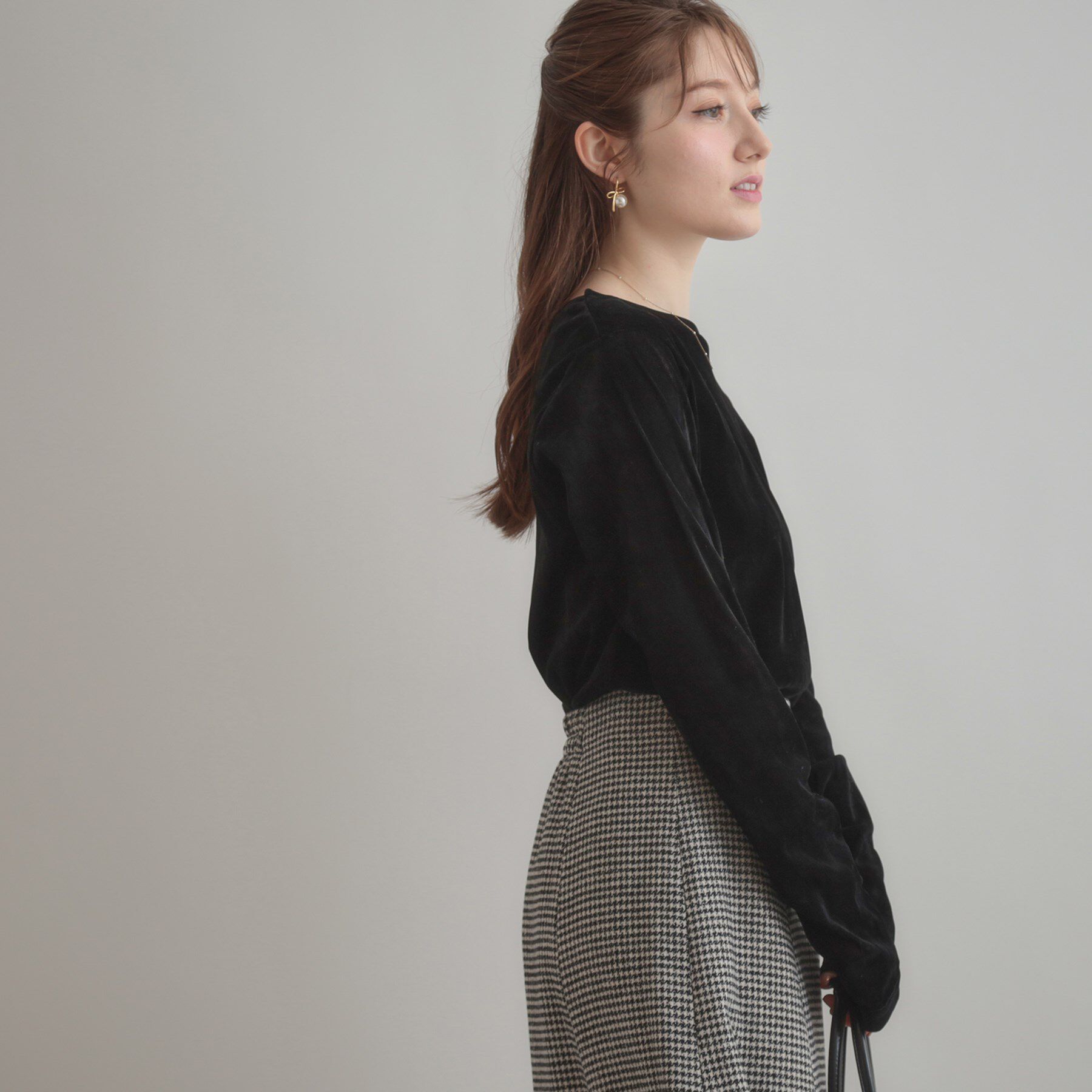 Couture broach「シアーベロアTシャツ」|Tシャツ・カットソー|