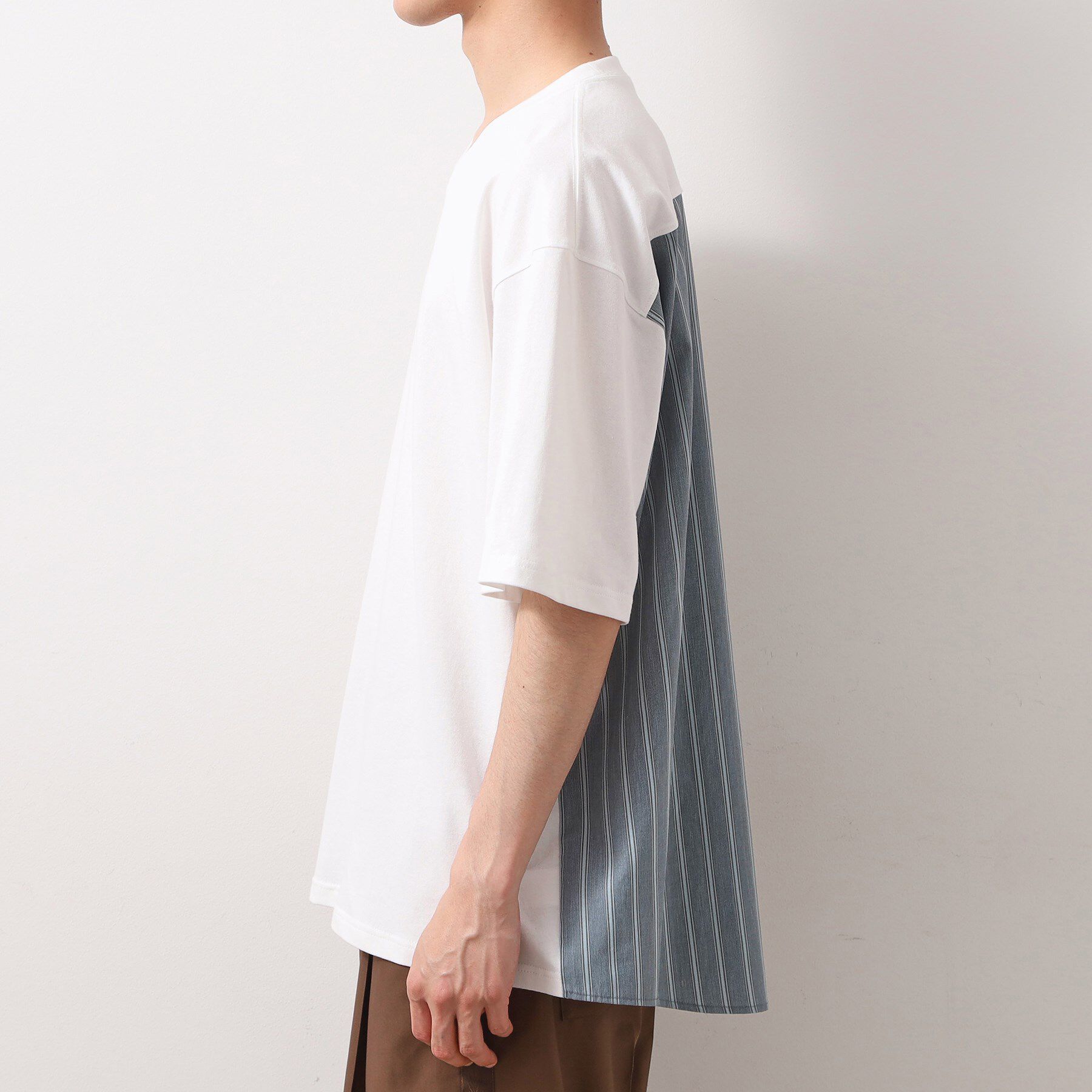 THE SHOP TK「エシカルブロード切替Tシャツ 洗濯機OK」|Tシャツ・カットソー|