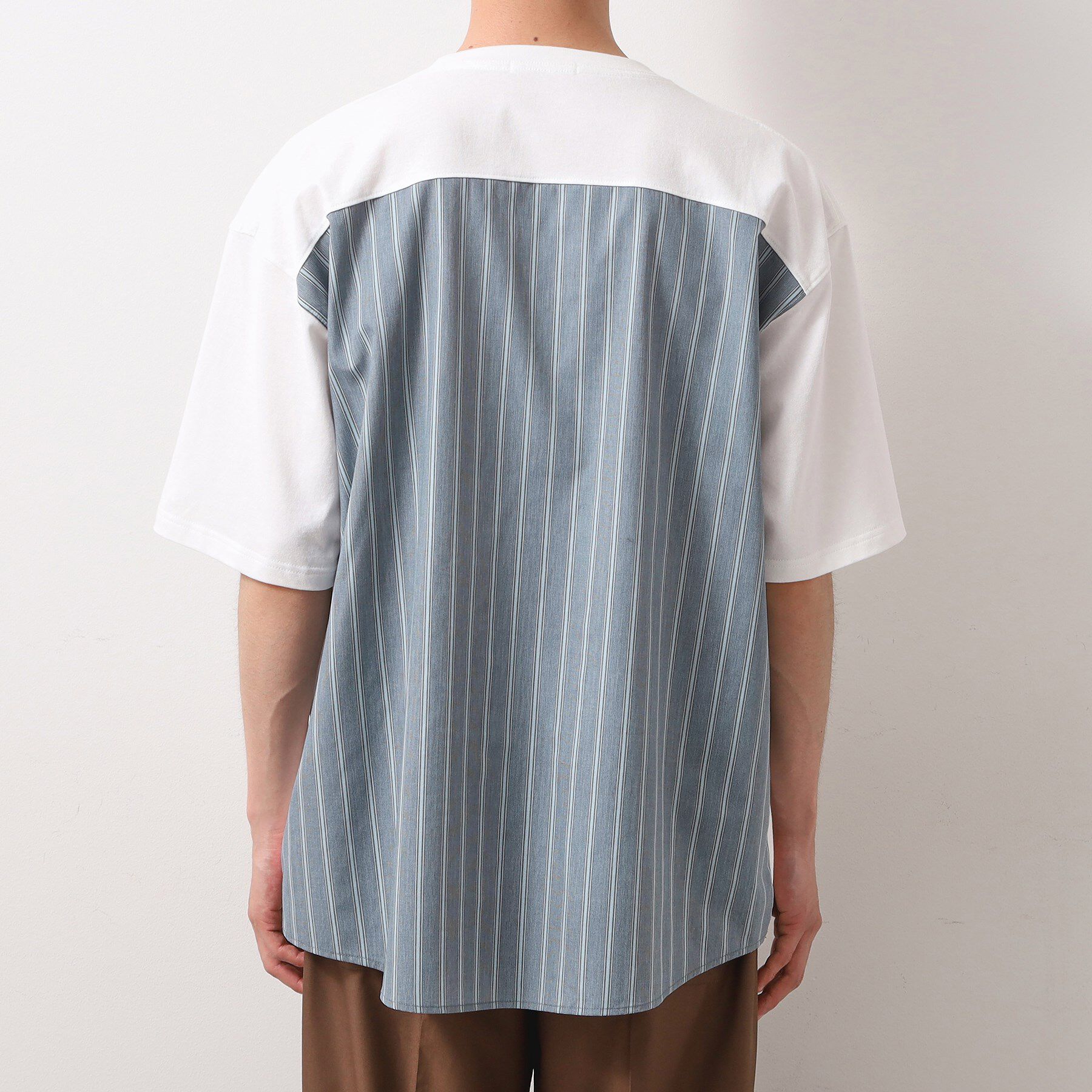 THE SHOP TK「エシカルブロード切替Tシャツ 洗濯機OK」|Tシャツ・カットソー|