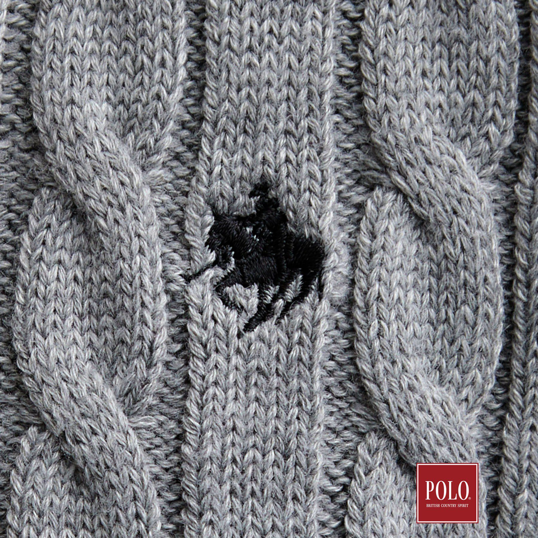 THE SHOP TK「POLO BCS/ケーブル半袖ニット」|ニット・セーター|