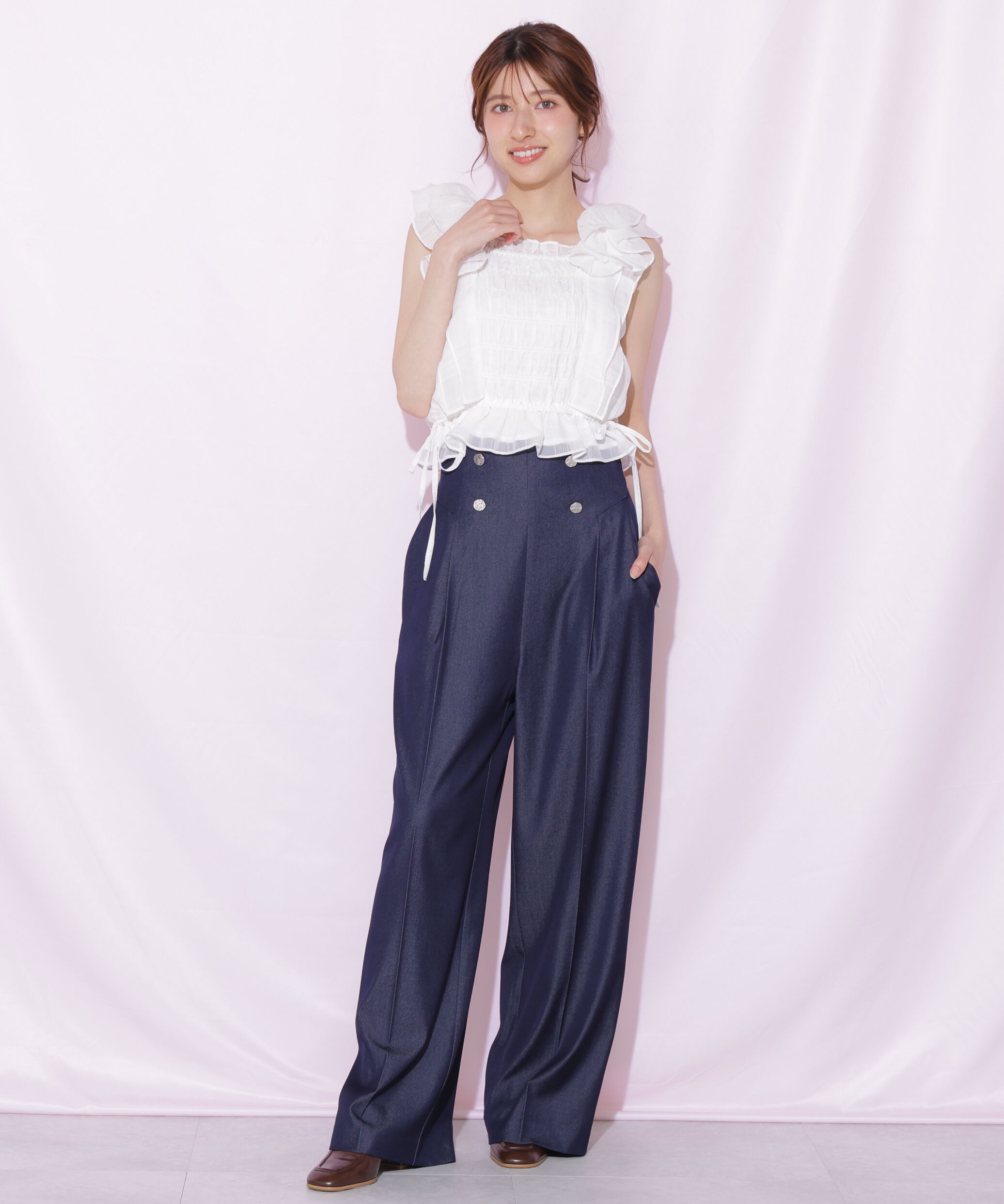  「ビスチェディテールワイドパンツ」|その他|