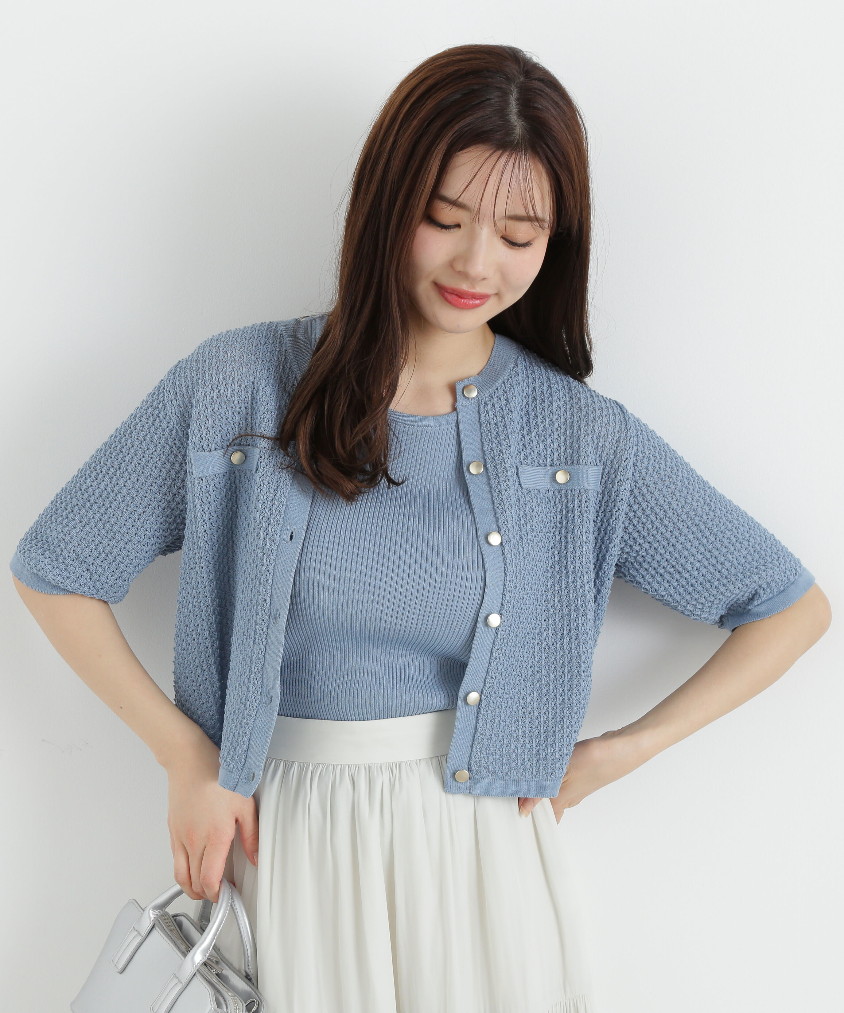 PROPORTION BODY DRESSING「変わり編みニットアンサンブル」|ニット・セーター|