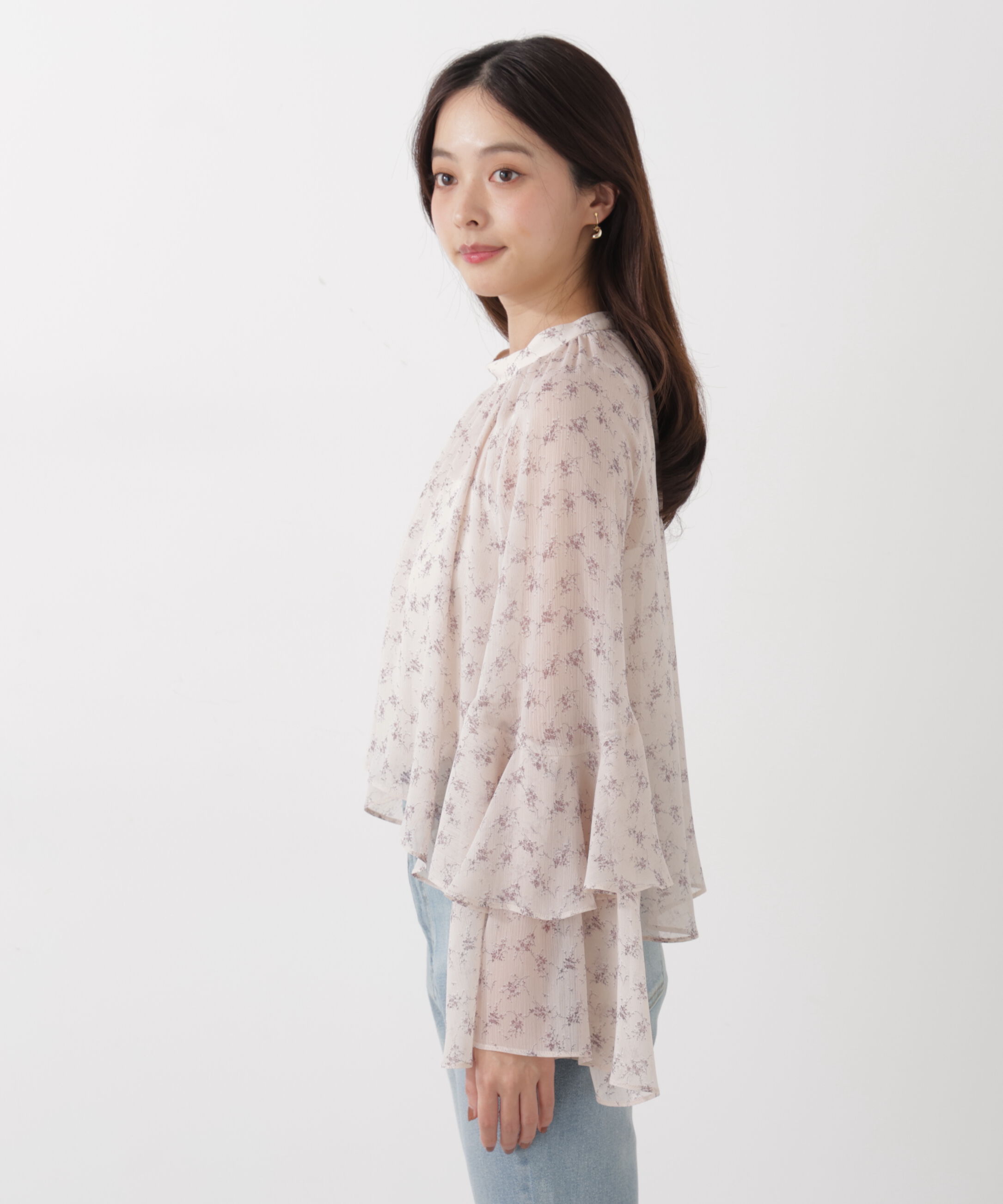 PROPORTION BODY DRESSING「〈a/mie〉ジョーゼットボリュームブラウス　26SS」|シャツ・ブラウス|