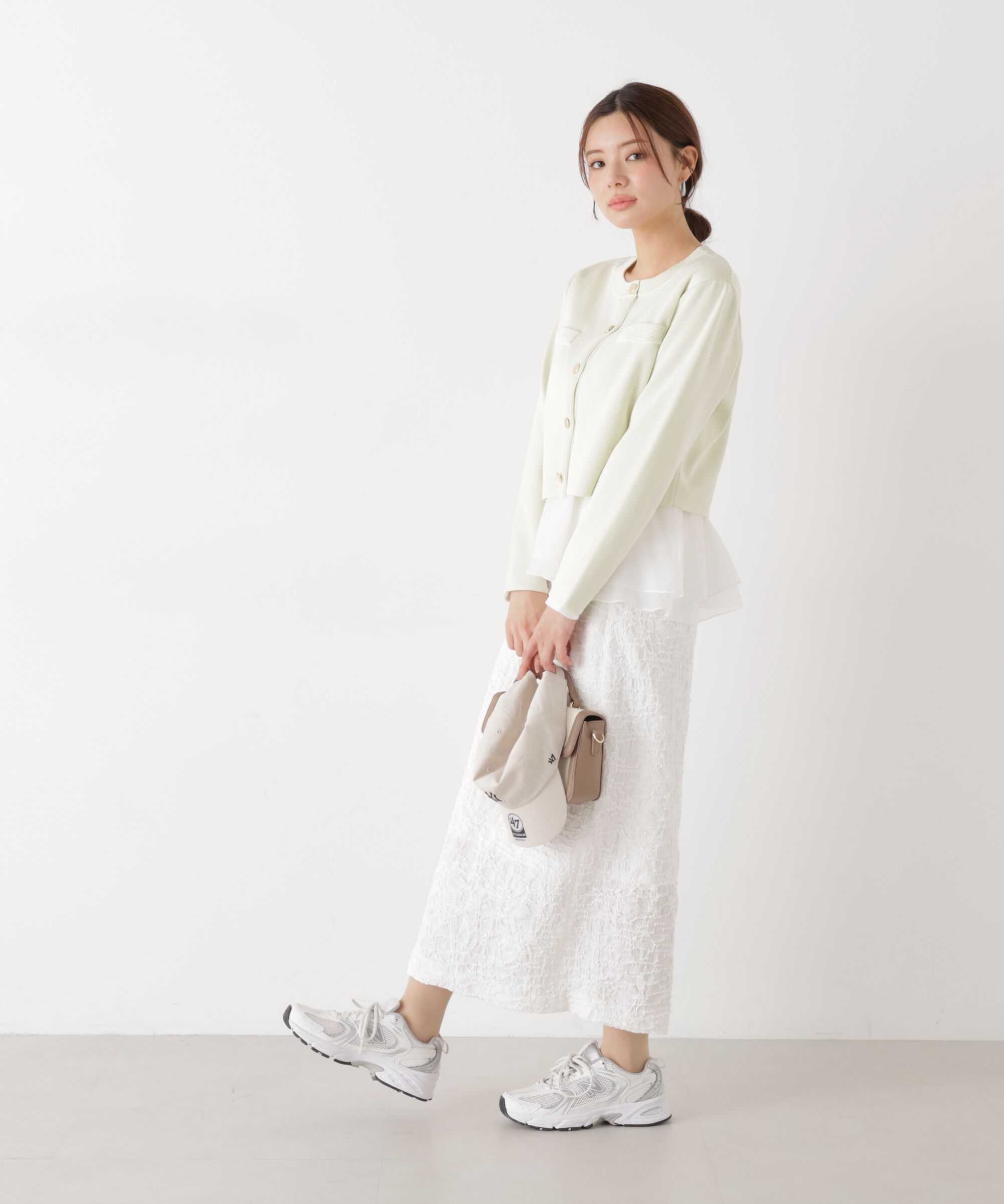PROPORTION BODY DRESSING「〈a/mie〉シルク混ニットカーディガン　26SS」|ニット・セーター|