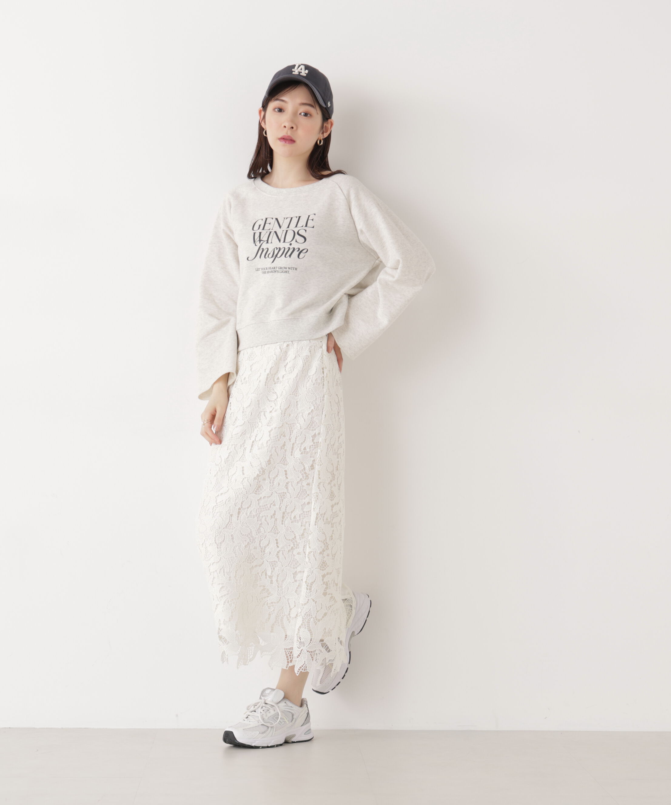 PROPORTION BODY DRESSING「＜ウォッシャブル＞〈a/mie〉ラグランロゴトップス　26SS」|Tシャツ・カットソー|
