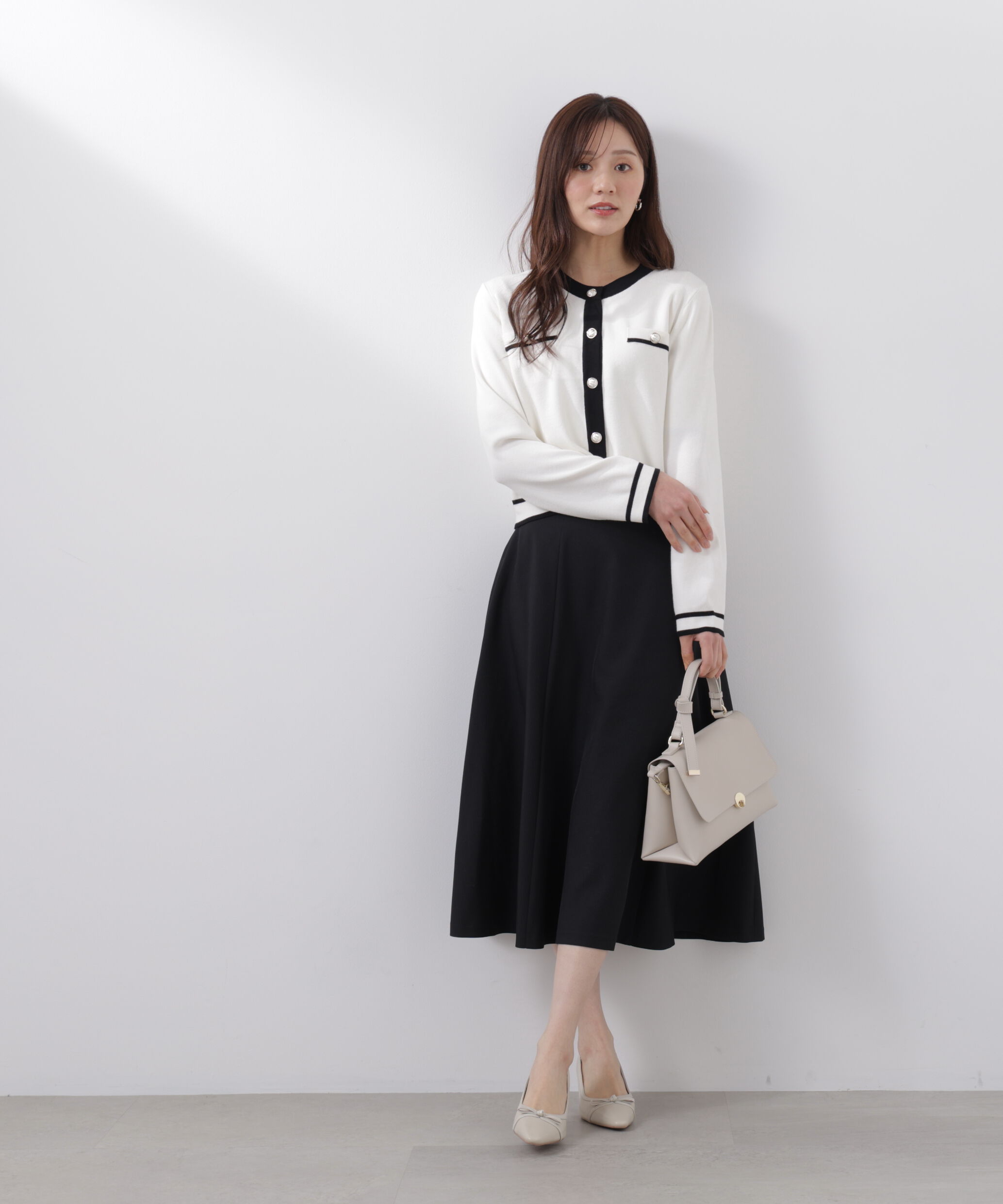 PROPORTION BODY DRESSING「バイカラーアンサンブル　26SS」|ニット・セーター|