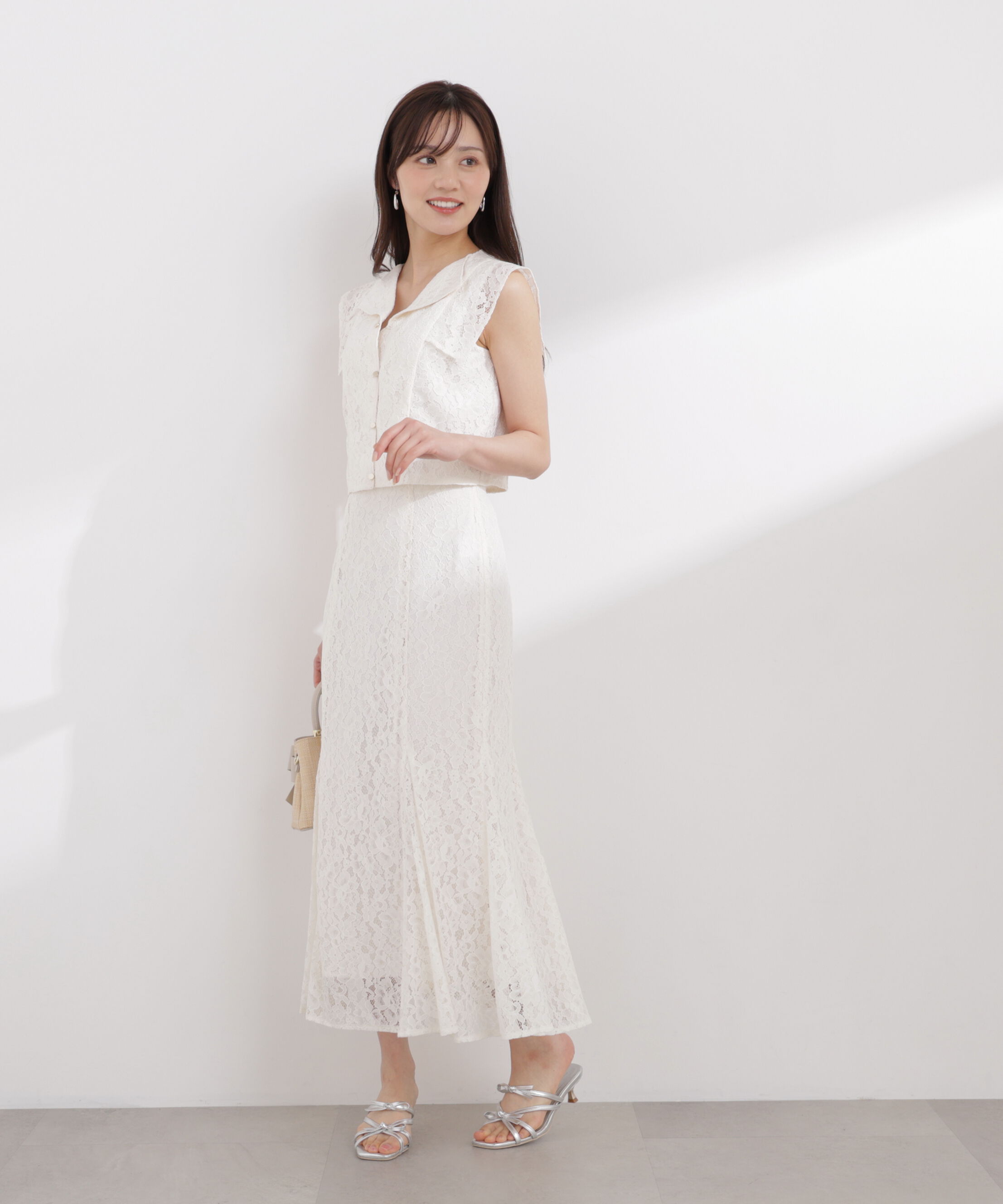 PROPORTION BODY DRESSING「衿付きレースブラウス 26SS」|シャツ・ブラウス|