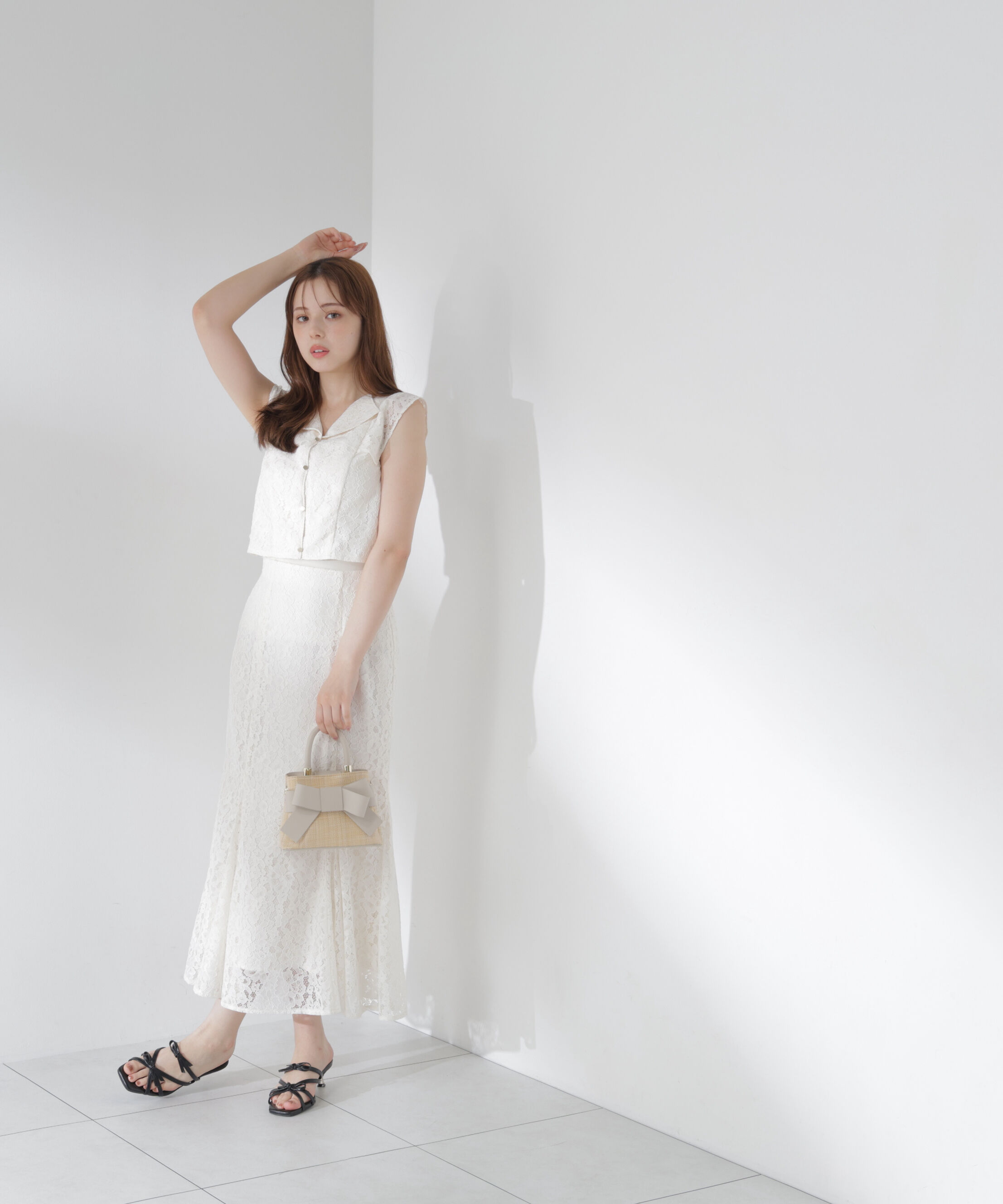 PROPORTION BODY DRESSING「衿付きレースブラウス 26SS」|シャツ・ブラウス|