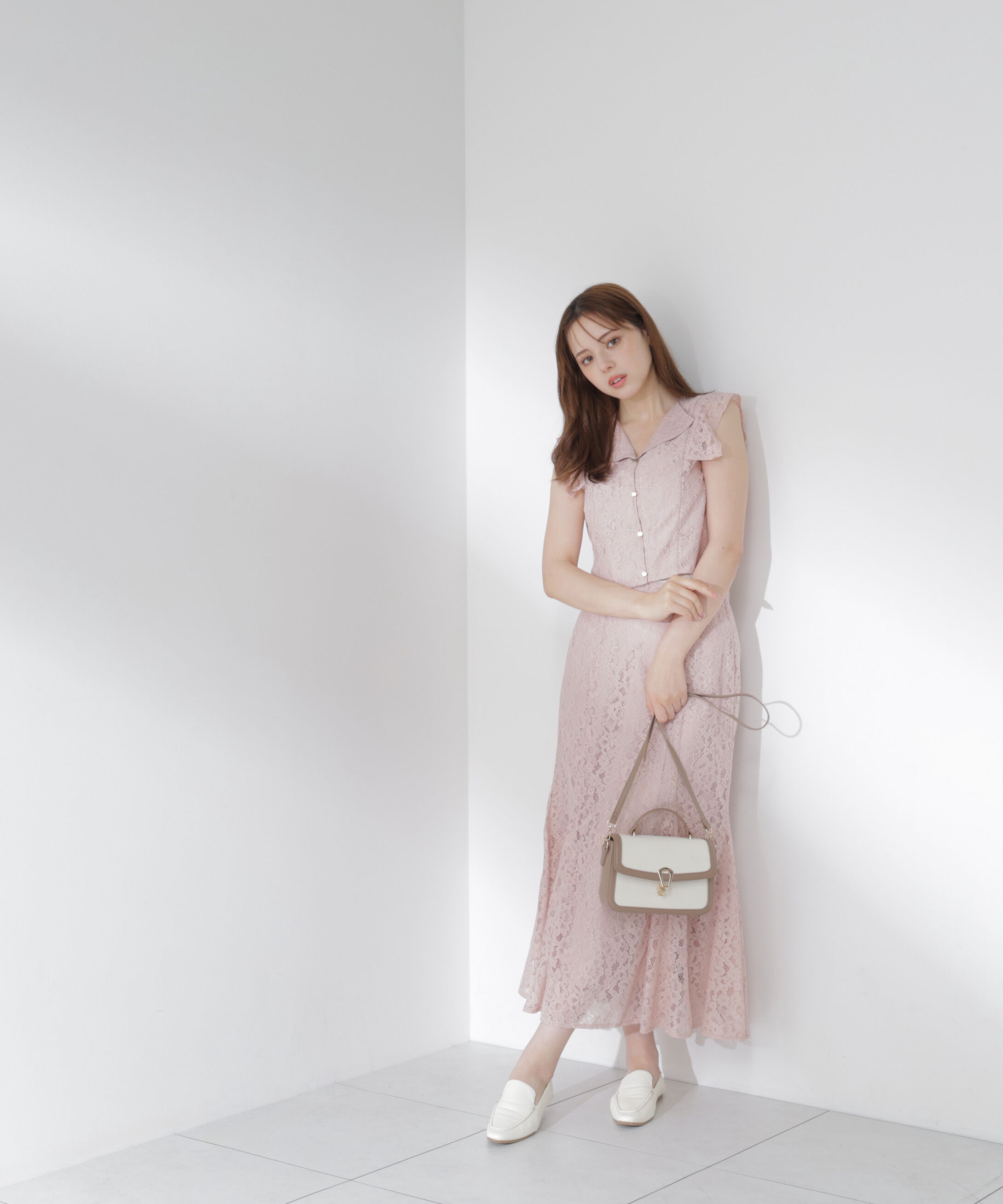 PROPORTION BODY DRESSING「衿付きレースブラウス 26SS」|シャツ・ブラウス|