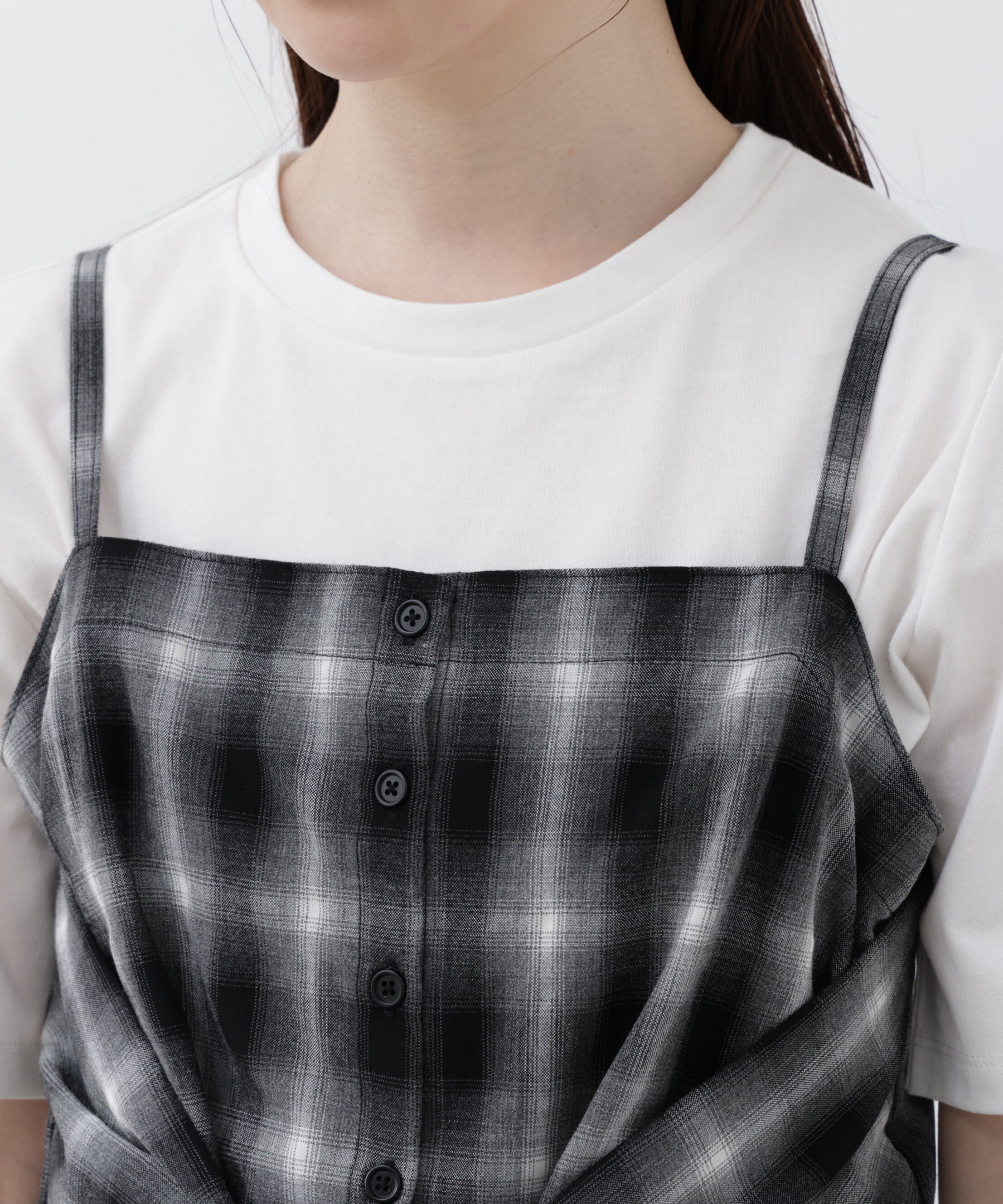 PROPORTION BODY DRESSING「〈a/mie〉シャツビスチェ 26SS」|シャツ・ブラウス|
