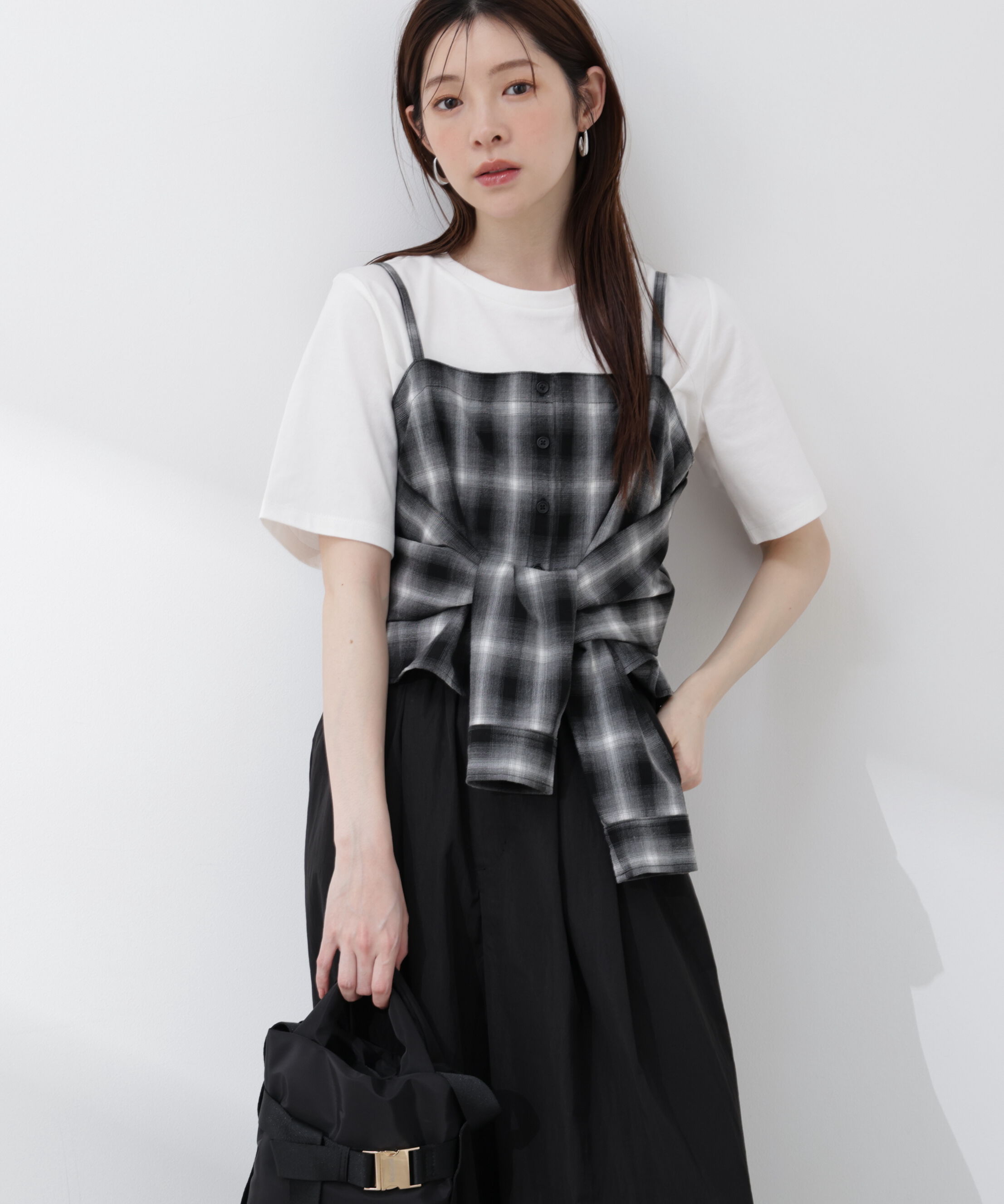 PROPORTION BODY DRESSING「〈a/mie〉シャツビスチェ 26SS」|シャツ・ブラウス|