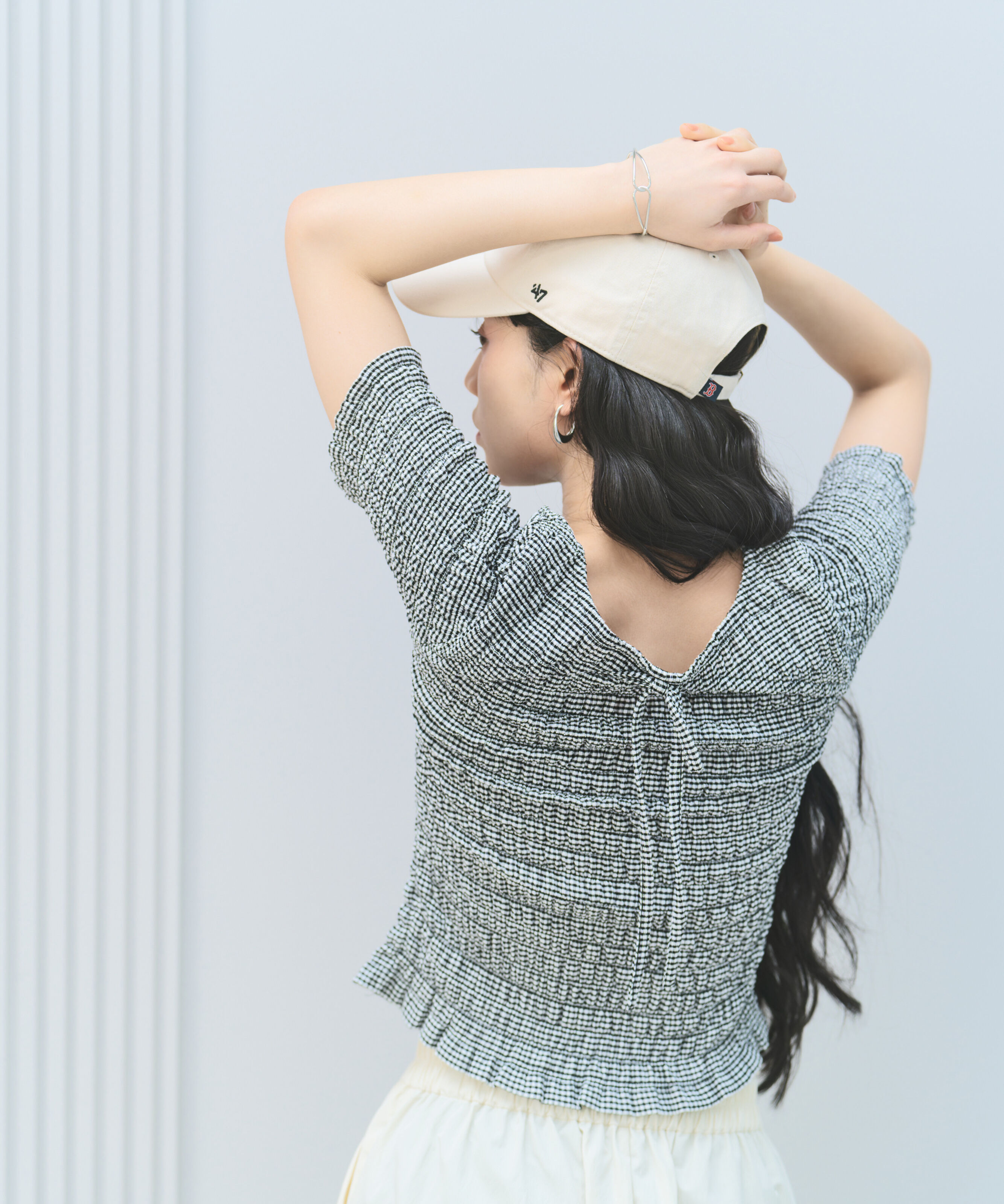 PROPORTION BODY DRESSING「バックオープンシャーリングトップス 26SS」|Tシャツ・カットソー|