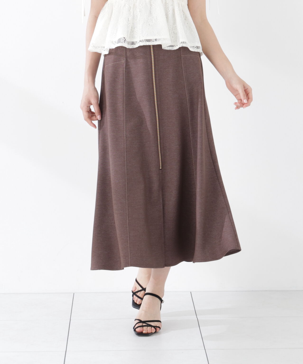 PROPORTION BODY DRESSING「＜中川紅葉さん着用＞フロントジップマーメイドスカート」|スカート|