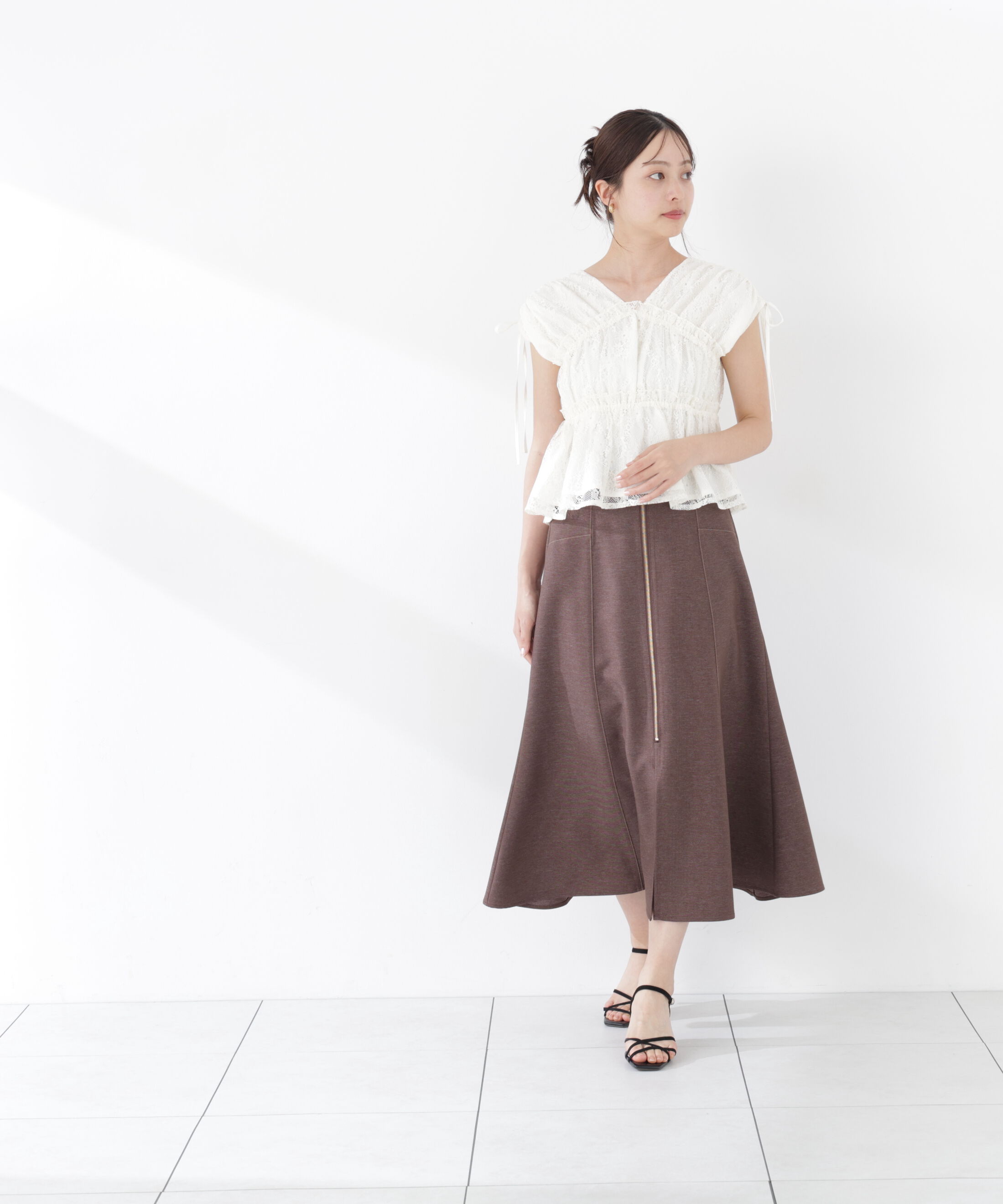 PROPORTION BODY DRESSING「＜中川紅葉さん着用＞フロントジップマーメイドスカート」|スカート|