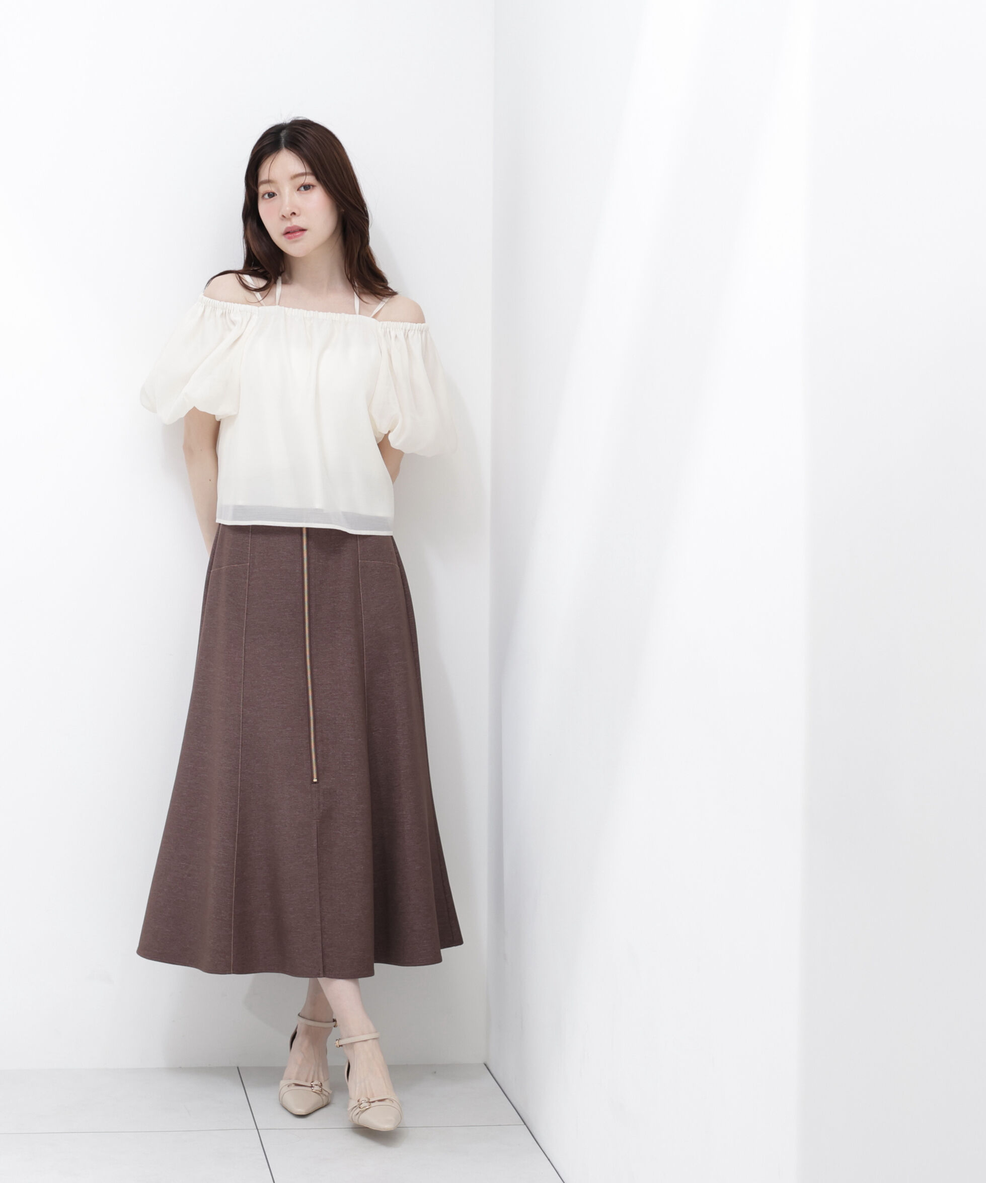 PROPORTION BODY DRESSING「＜中川紅葉さん着用＞フロントジップマーメイドスカート」|スカート|