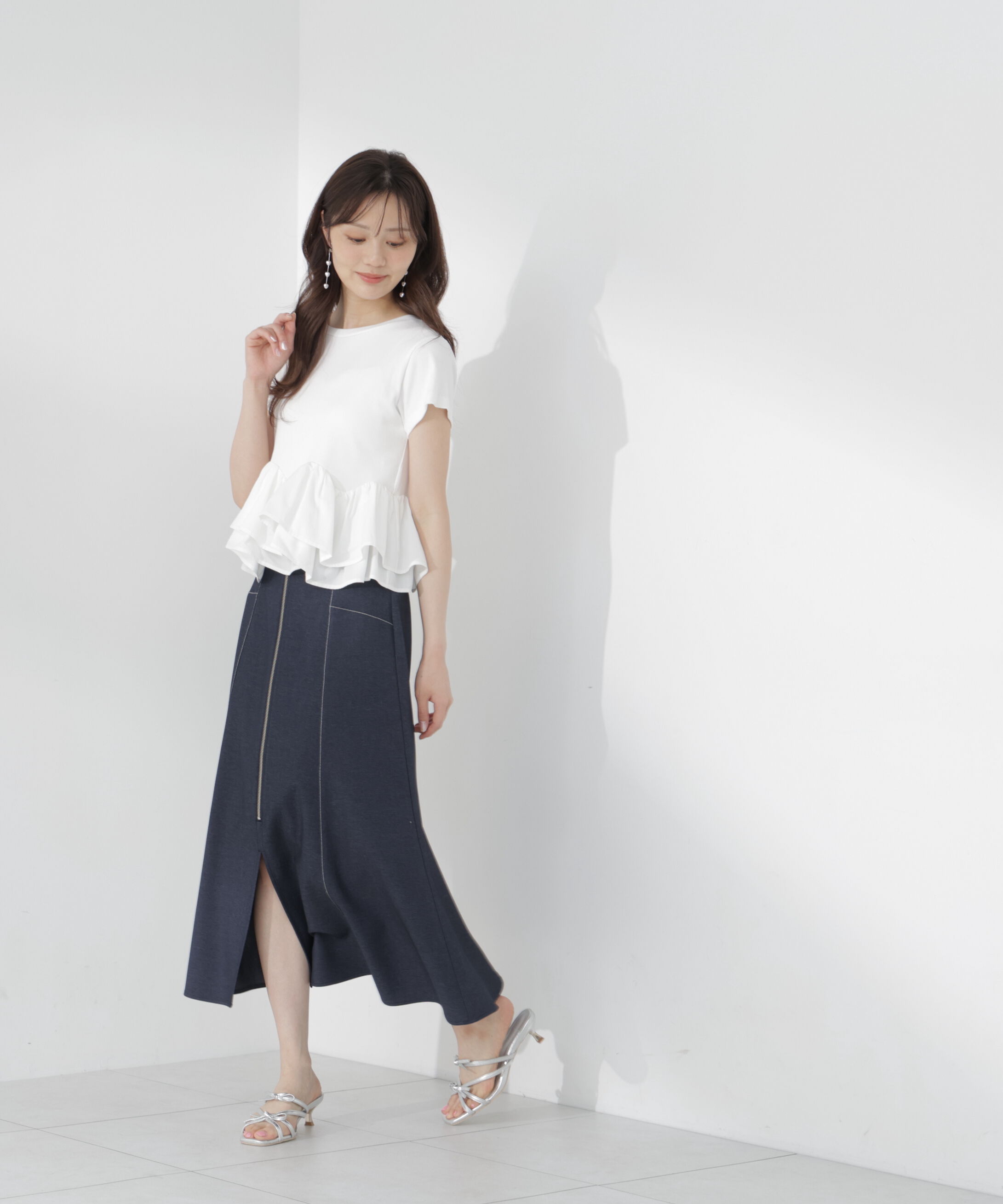 PROPORTION BODY DRESSING「＜中川紅葉さん着用＞フロントジップマーメイドスカート」|スカート|