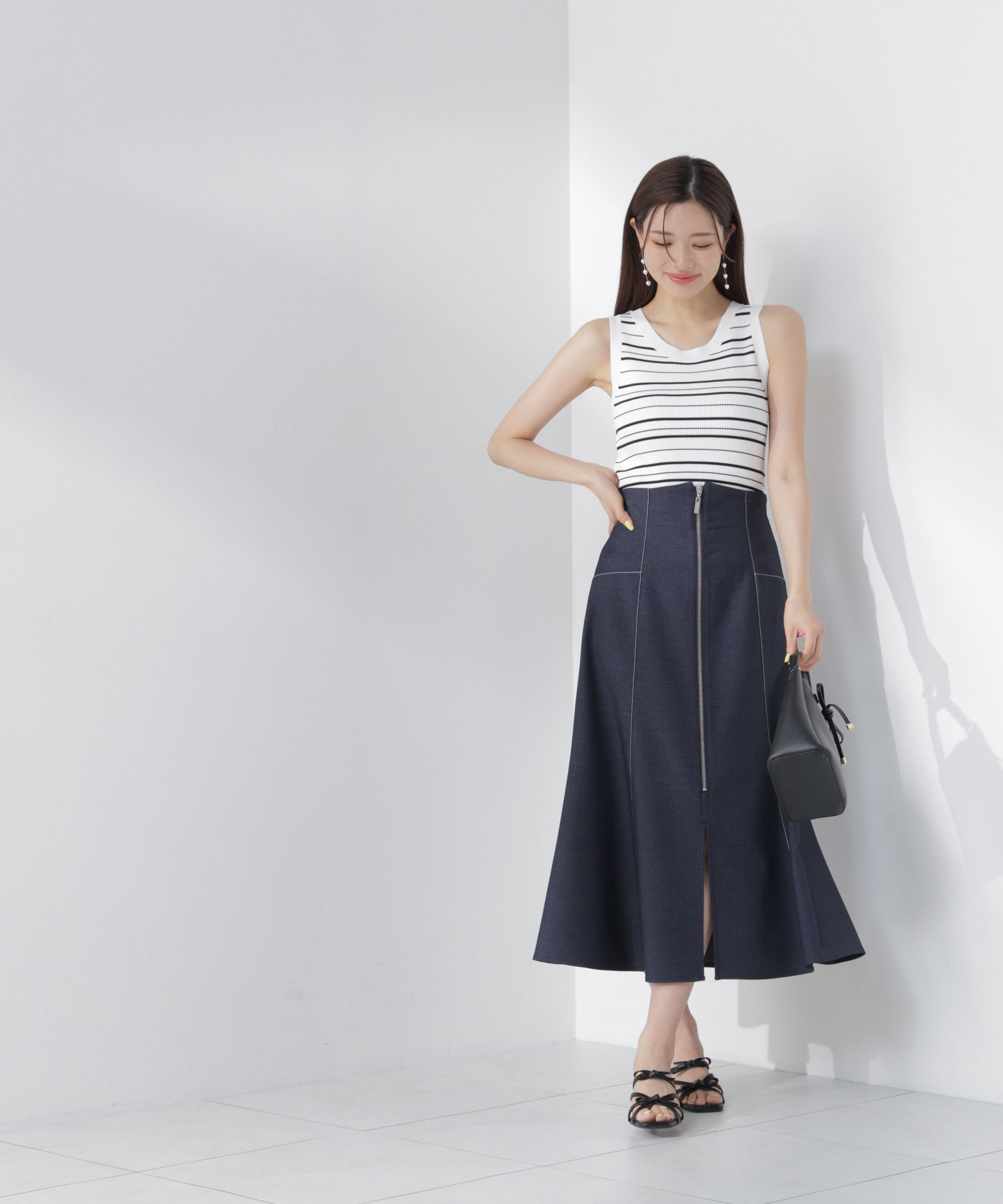 PROPORTION BODY DRESSING「＜中川紅葉さん着用＞フロントジップマーメイドスカート」|スカート|