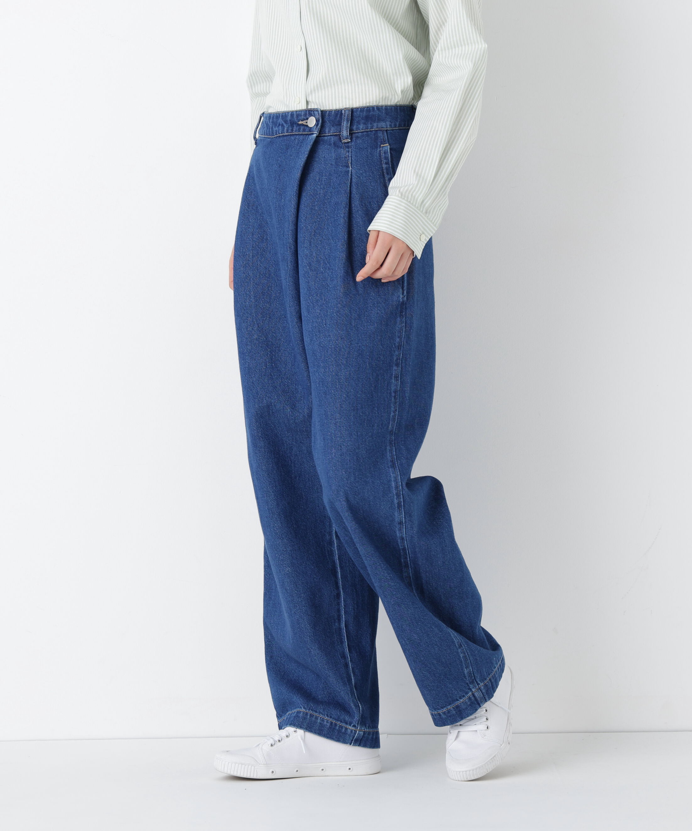  「◆《ウォッシャブル》ソフトデニムバレルパンツ」|その他|