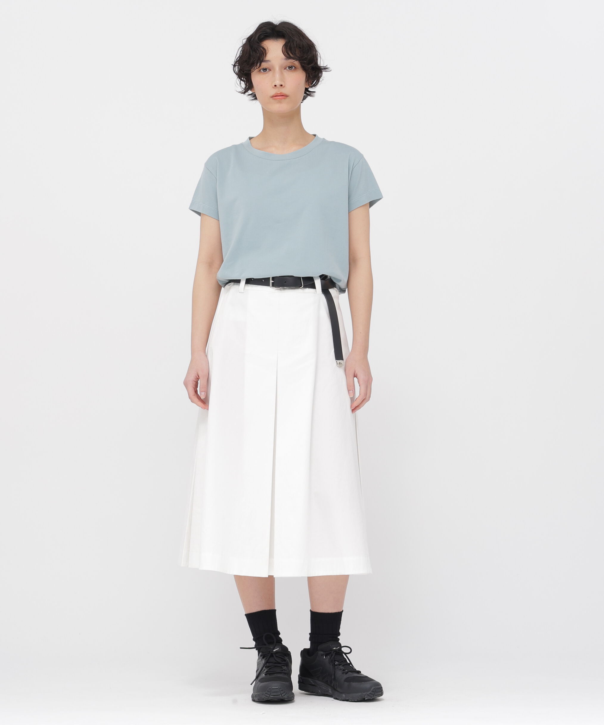  「STIFF COTTON TWILL SKIRT」|スカート|