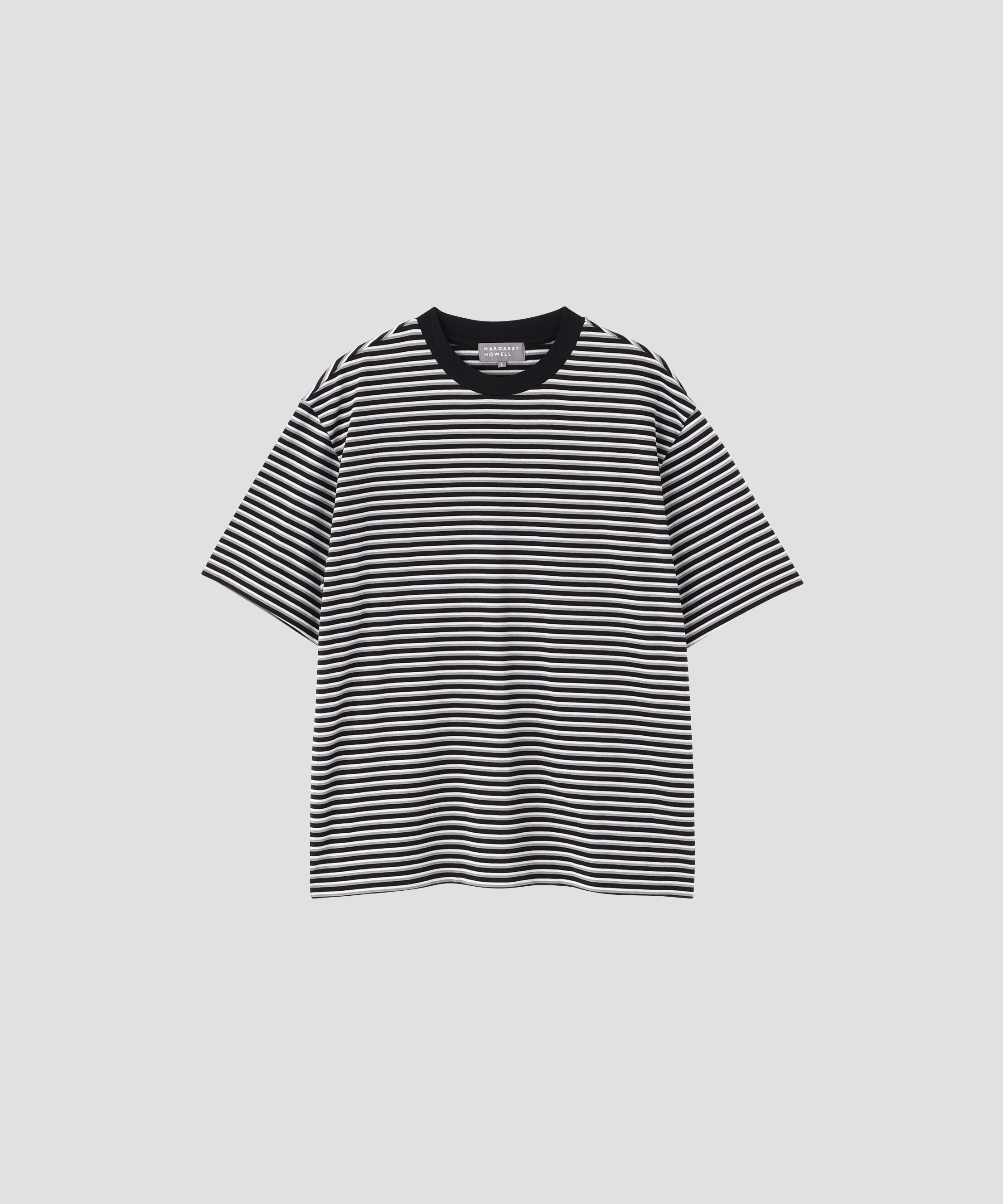 MARGARET HOWELL「COTTON LINEN STRIPE TOP」|Tシャツ・カットソー|
