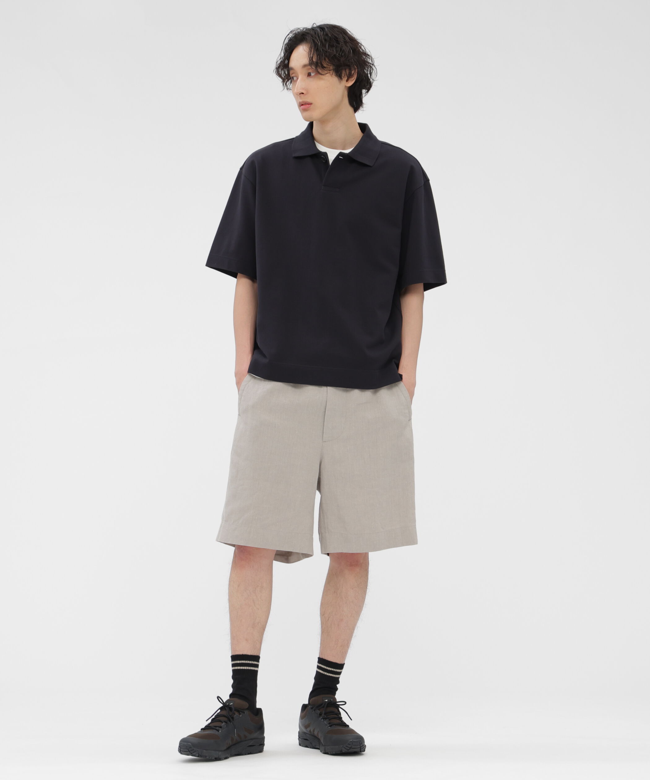 MARGARET HOWELL「COTTON PIQUE JERSEY TOP」|Tシャツ・カットソー|
