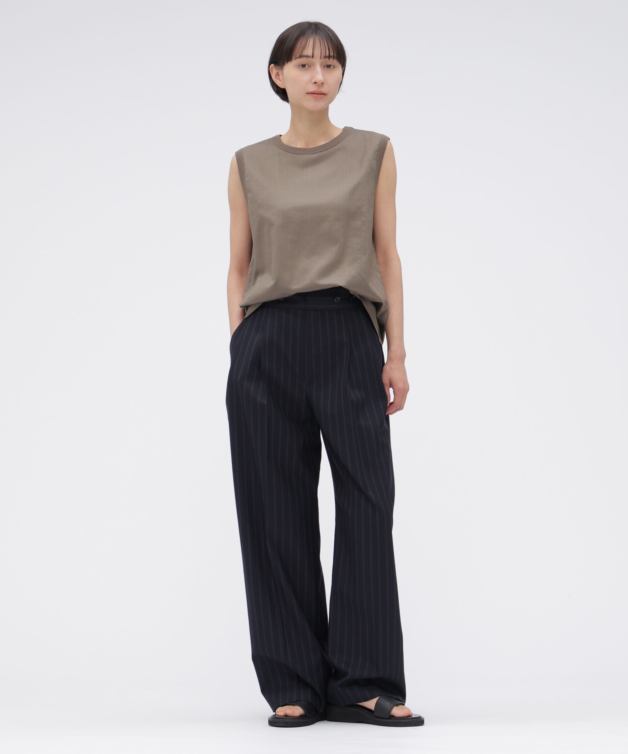  「WIDE STRIPE WOOL TROUSERS」|その他|