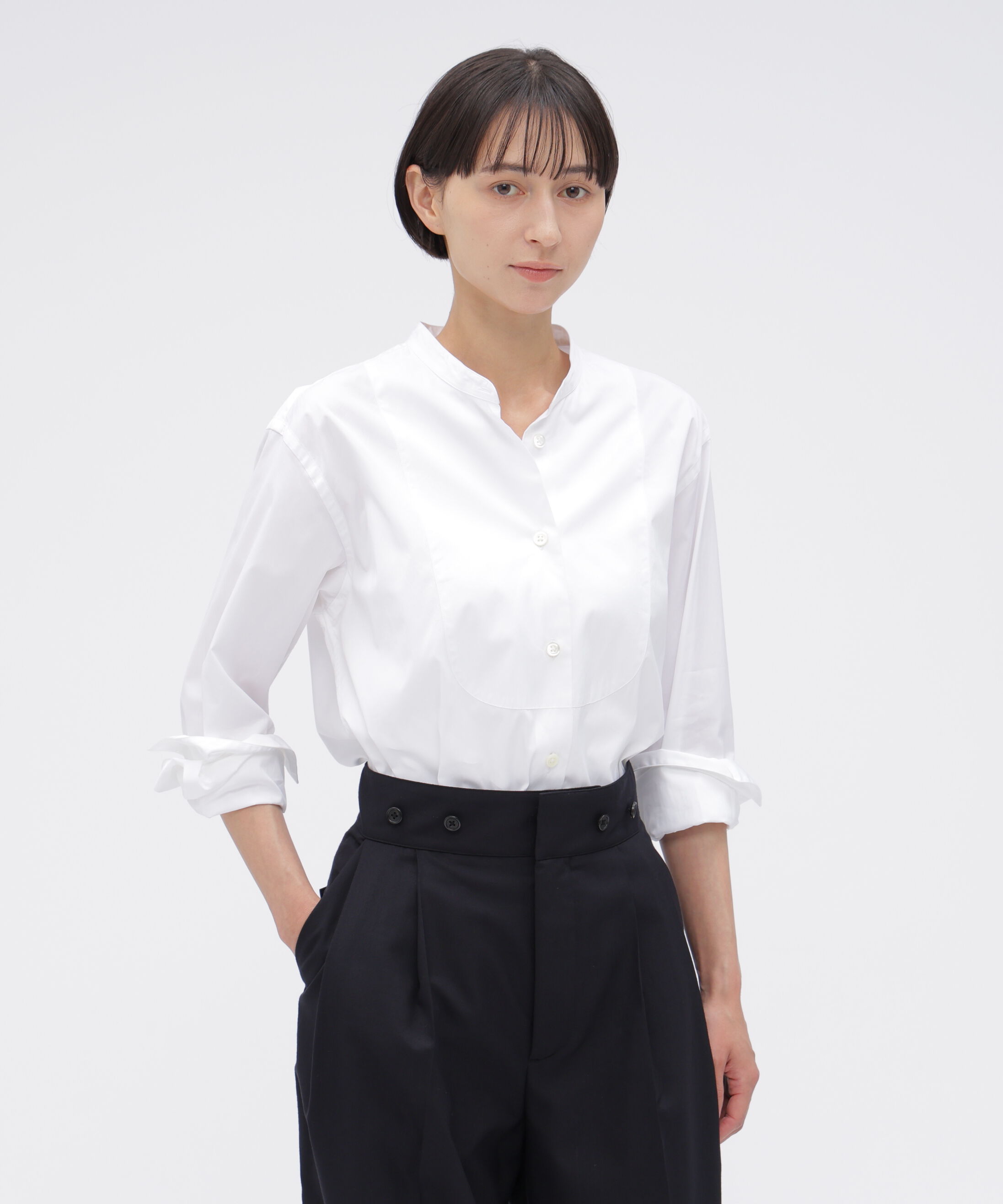  「CLASSIC COTTON POPLIN SHIRT」|シャツ・ブラウス|WHITE