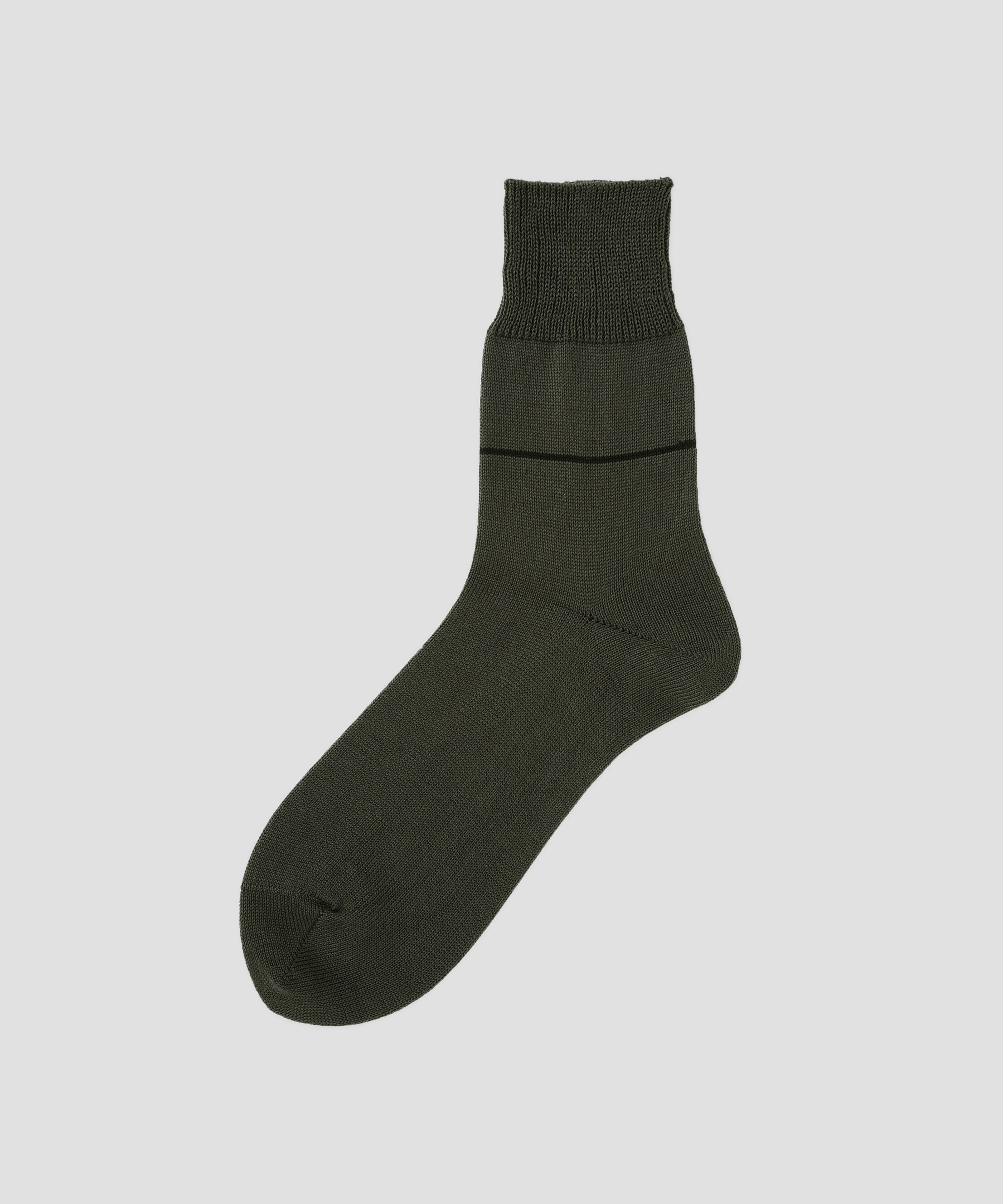 MARGARET HOWELL「MEN SINGLE STRIPE COTTON SOCKS」|ソックス|SLATE7