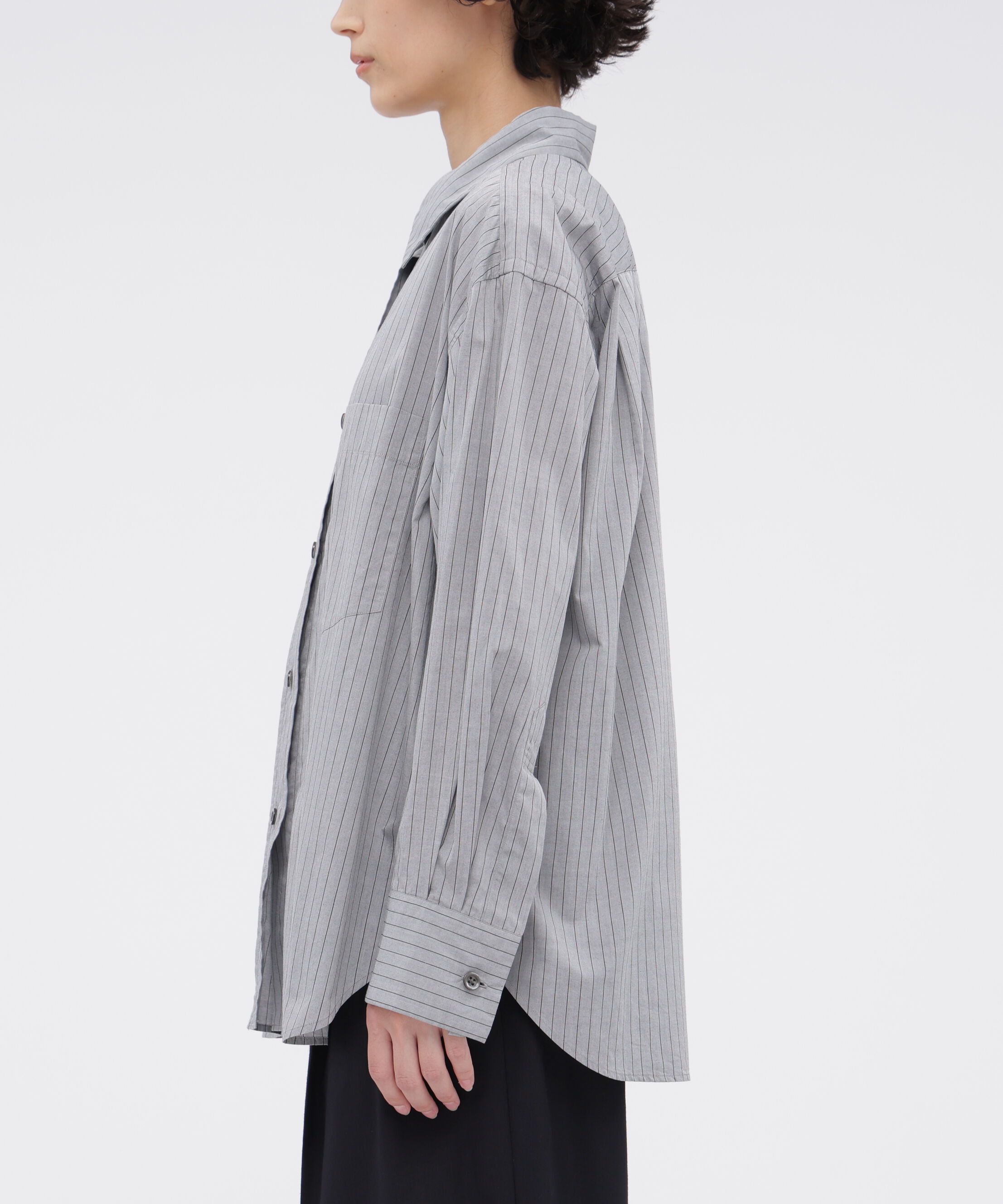  「FINE COTTON STRIPE SHIRT」|シャツ・ブラウス|