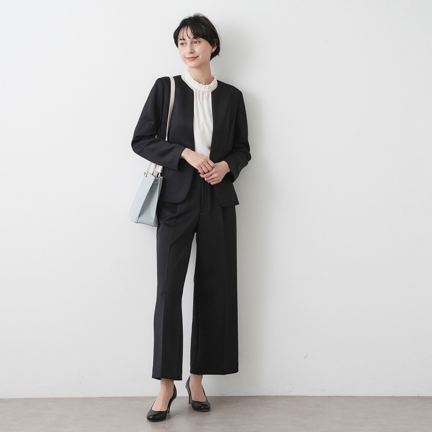 Dessin「【通勤/セットアップ可能】ソフトボンディングジャケット」|ノーカラージャケット|