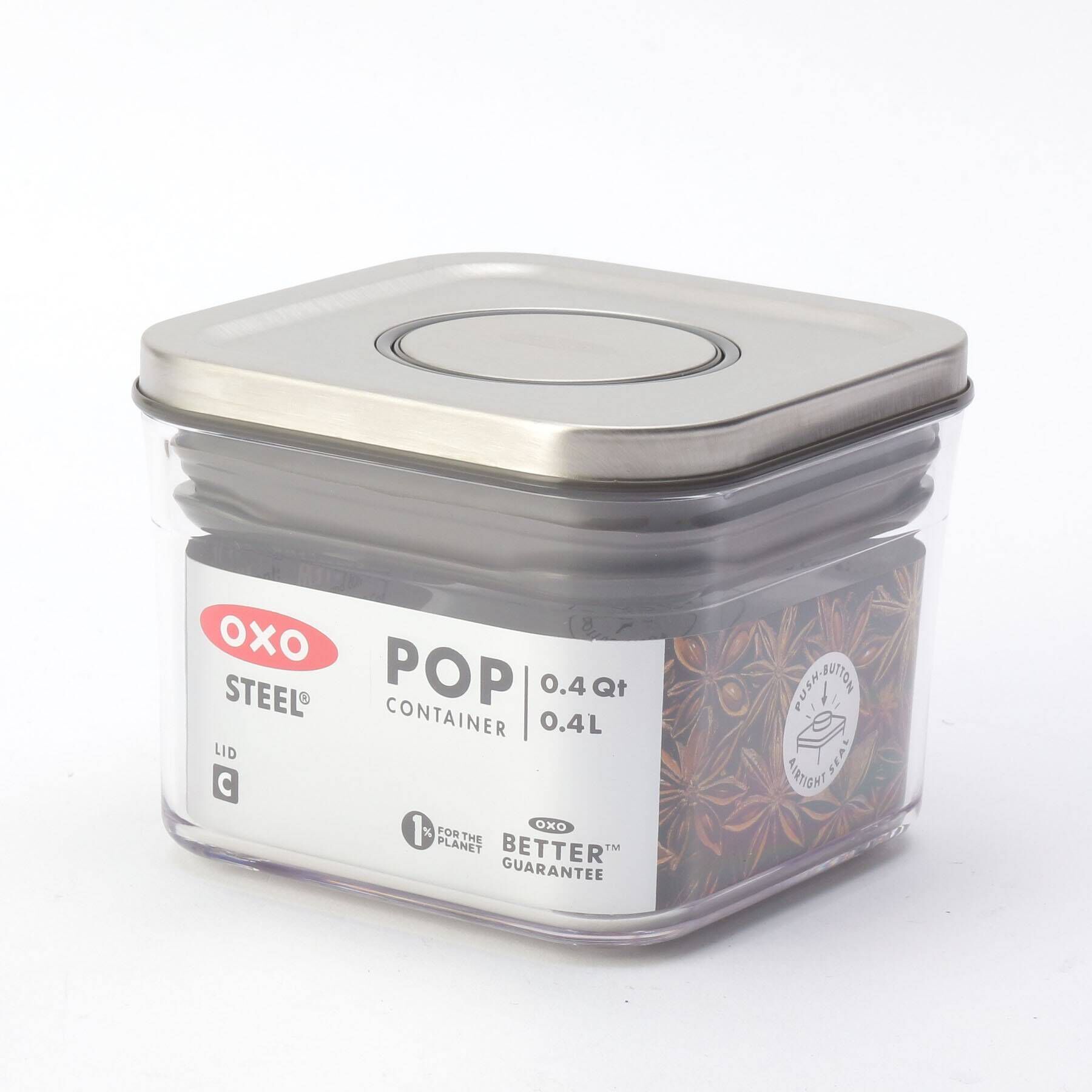 212 KITCHEN STORE「ステンレスポップコンテナ スモールスクエア ミニ 0.4L ＜OXO オクソー＞」|食器・キッチングッズ|