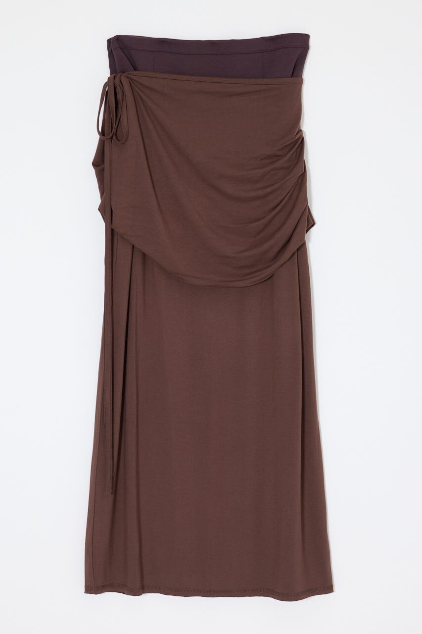 MOUSSY「LAYER CUT MAXI スカート」|スカート|BRN