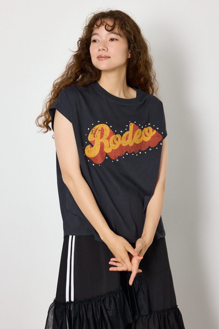 RODEO CROWNS「ロゴスタッズトップス」|Tシャツ・カットソー|