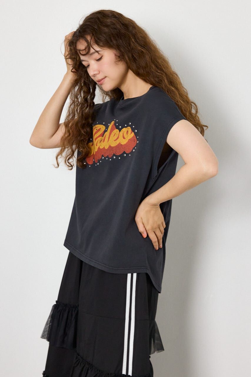 RODEO CROWNS「ロゴスタッズトップス」|Tシャツ・カットソー|