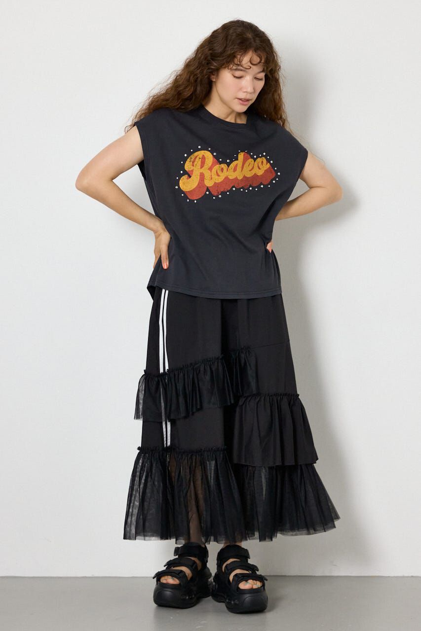 RODEO CROWNS「ロゴスタッズトップス」|Tシャツ・カットソー|