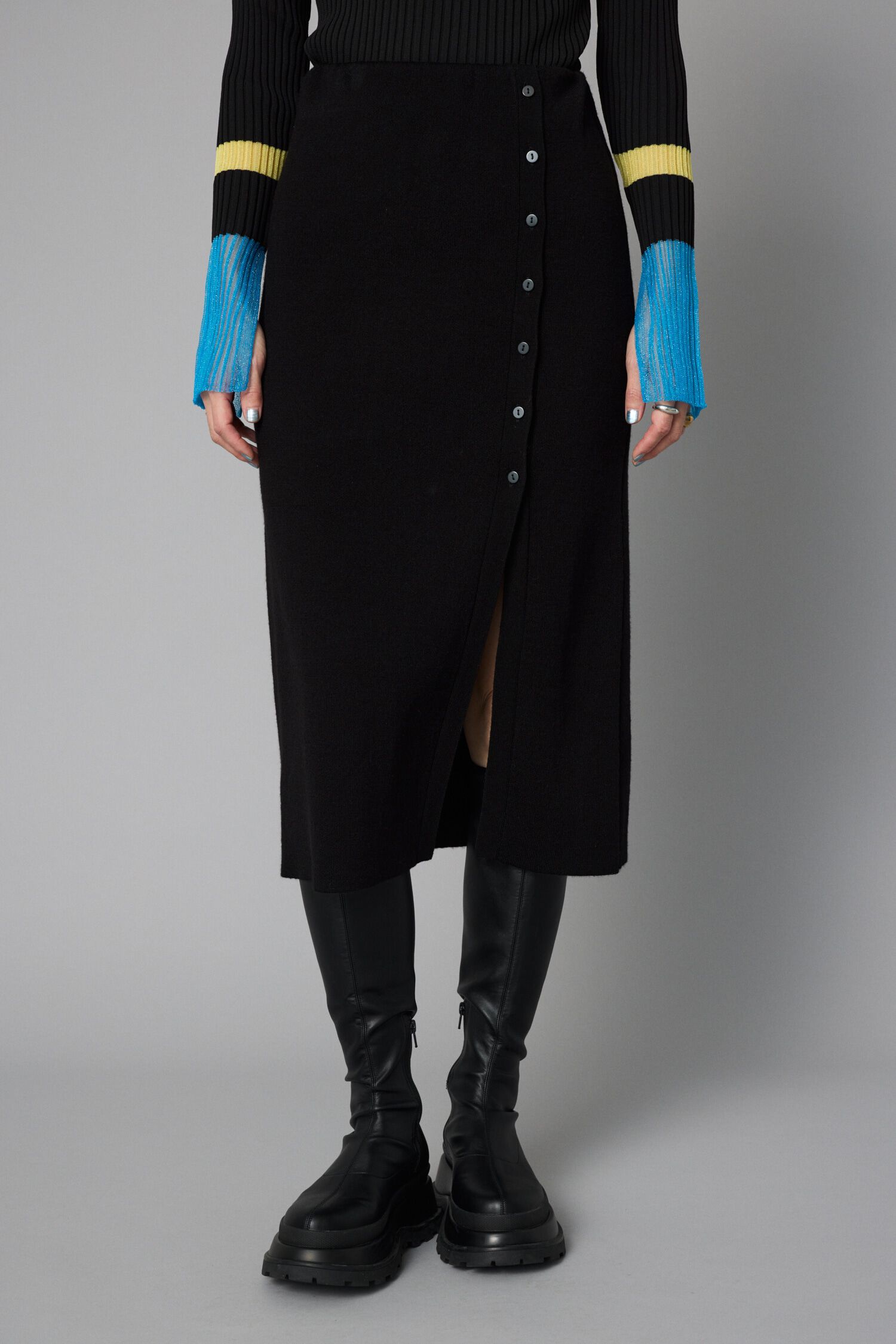 HeRIN.CYE「Layered knit skirt」|スカート|