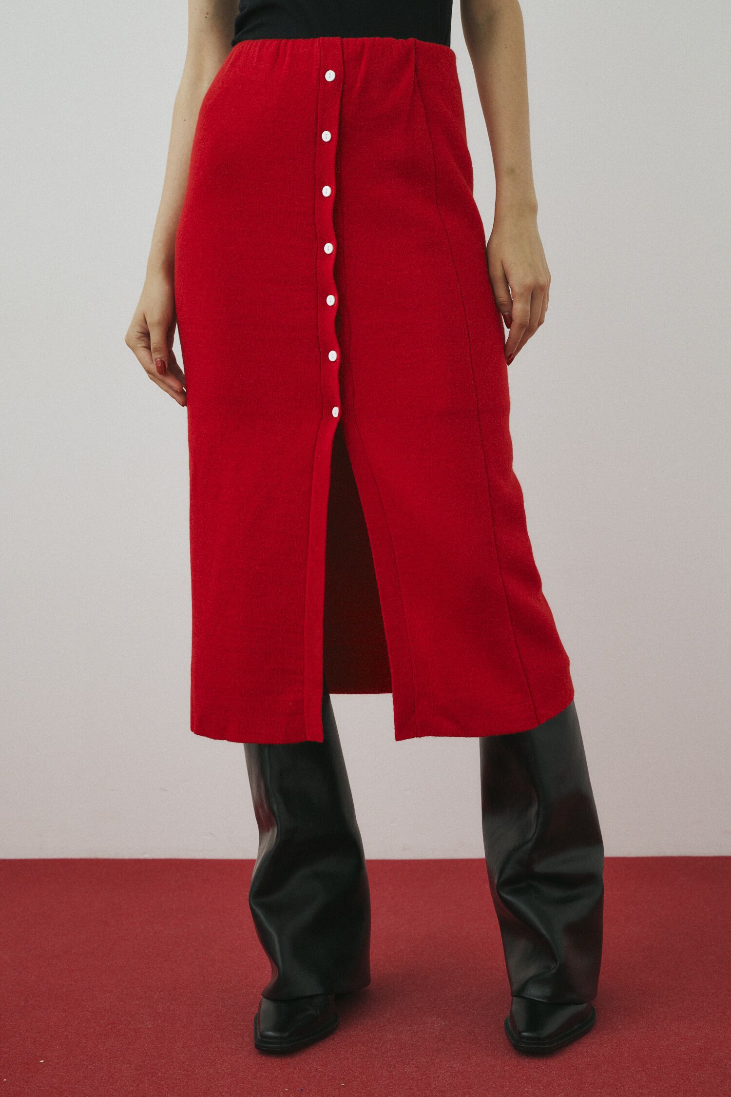 HeRIN.CYE「Layered knit skirt」|スカート|