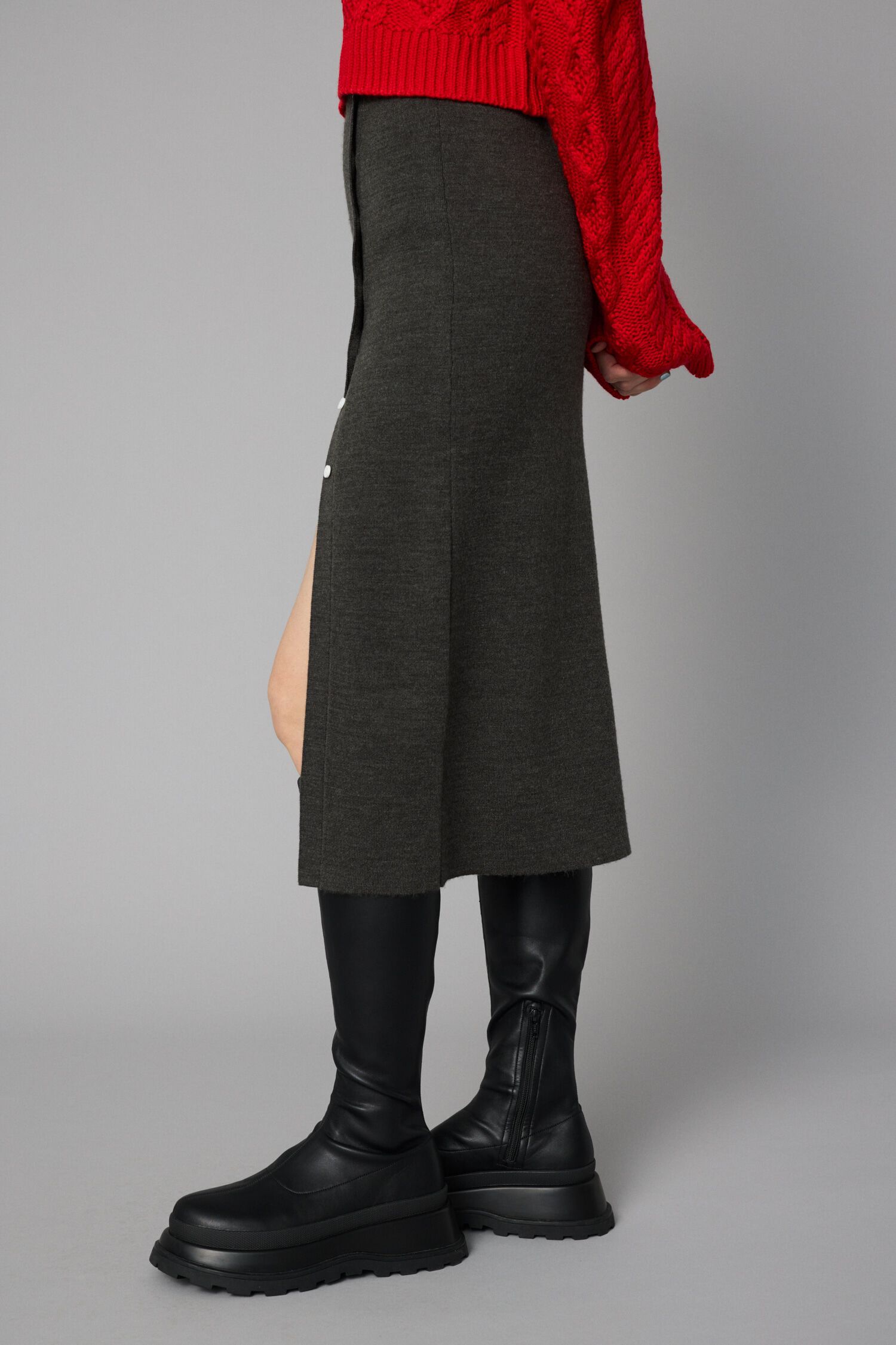 HeRIN.CYE「Layered knit skirt」|スカート|
