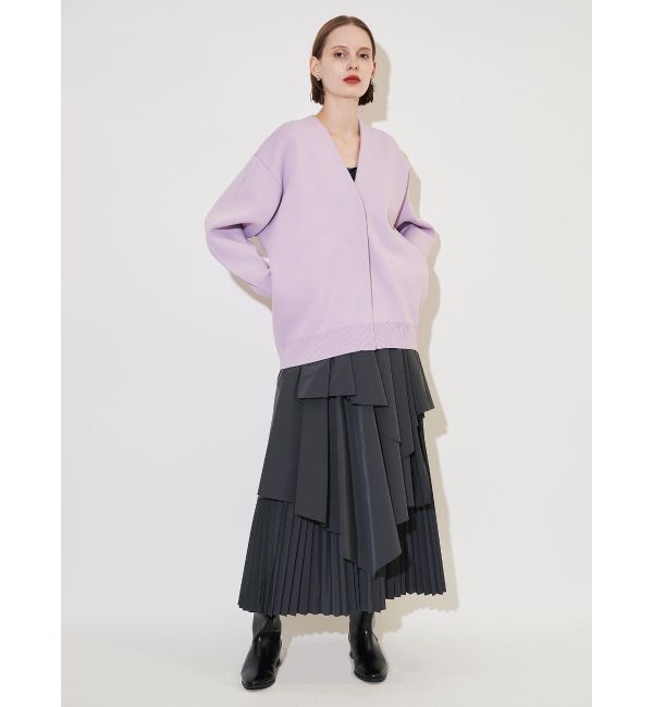 ELENDEEK「ASYMMETRY PLEAT MIX SK」|スカート|