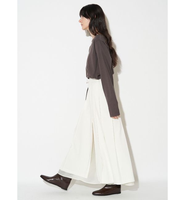 ELENDEEK「SLIT PLEATS SK」|スカート|