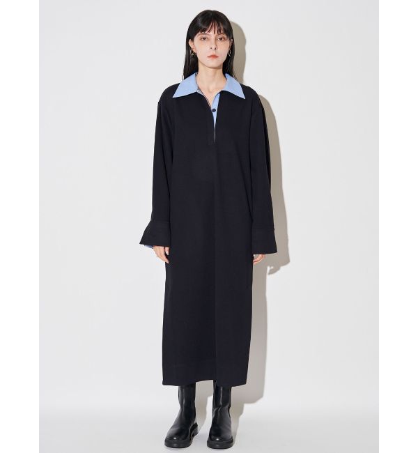 ELENDEEK「BICOLOR POLO OP」|ワンピース|