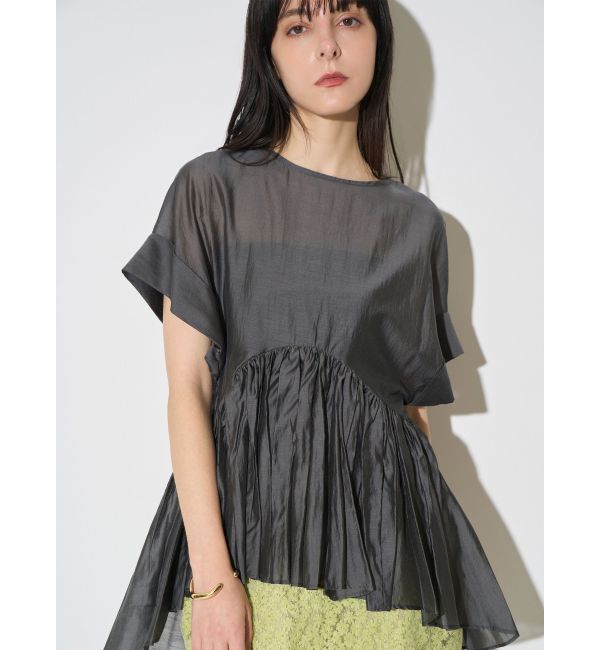 ELENDEEK「ROLL UP PEPLUM BL」|シャツ・ブラウス|