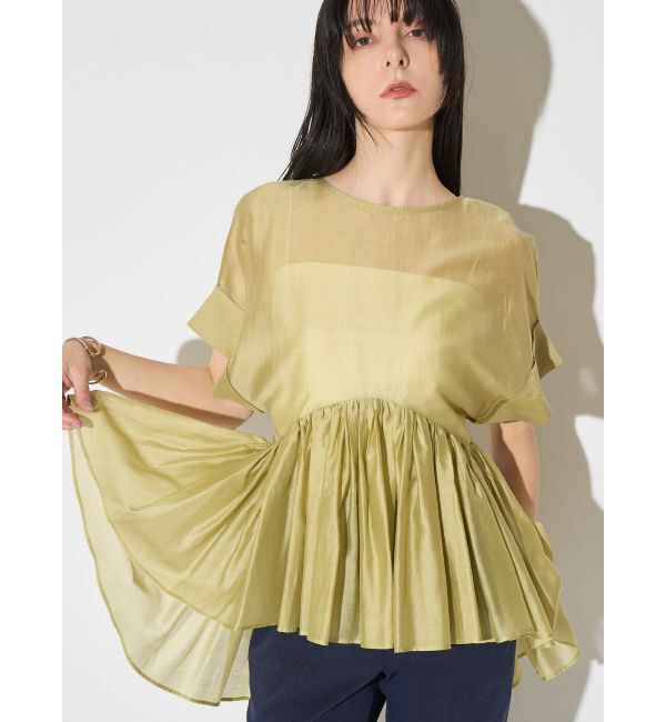 ELENDEEK「ROLL UP PEPLUM BL」|シャツ・ブラウス|