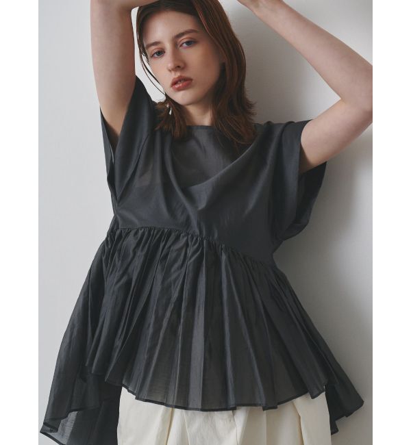 ELENDEEK「ROLL UP PEPLUM BL」|シャツ・ブラウス|