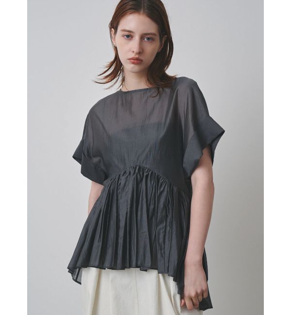 ELENDEEK「ROLL UP PEPLUM BL」|シャツ・ブラウス|