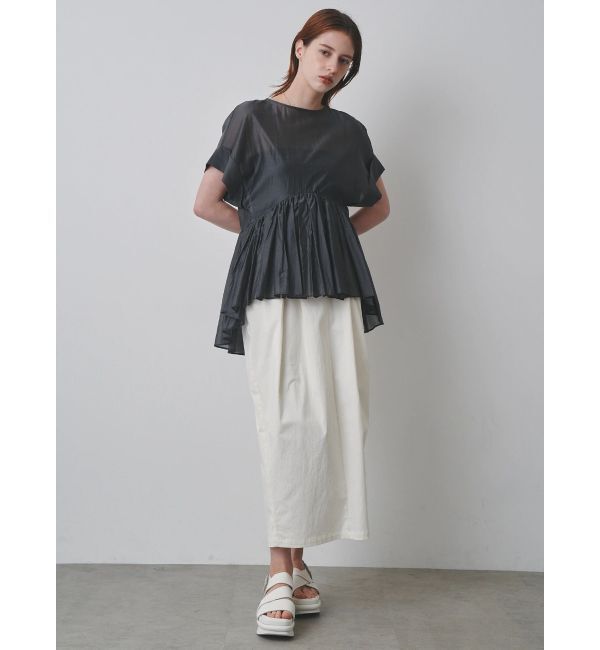 ELENDEEK「ROLL UP PEPLUM BL」|シャツ・ブラウス|