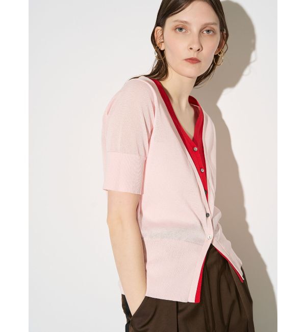 ELENDEEK「COLOR LAYERED HALF SLEEVES KT」|ニット・セーター|